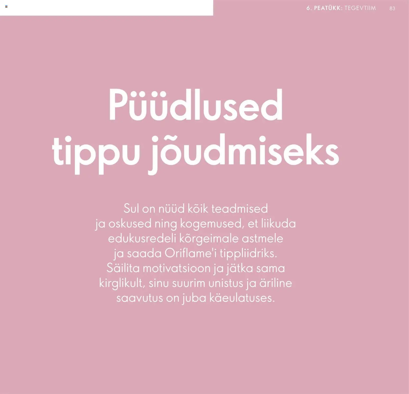 Oriflame Brändi Partneri Preemiaplaan