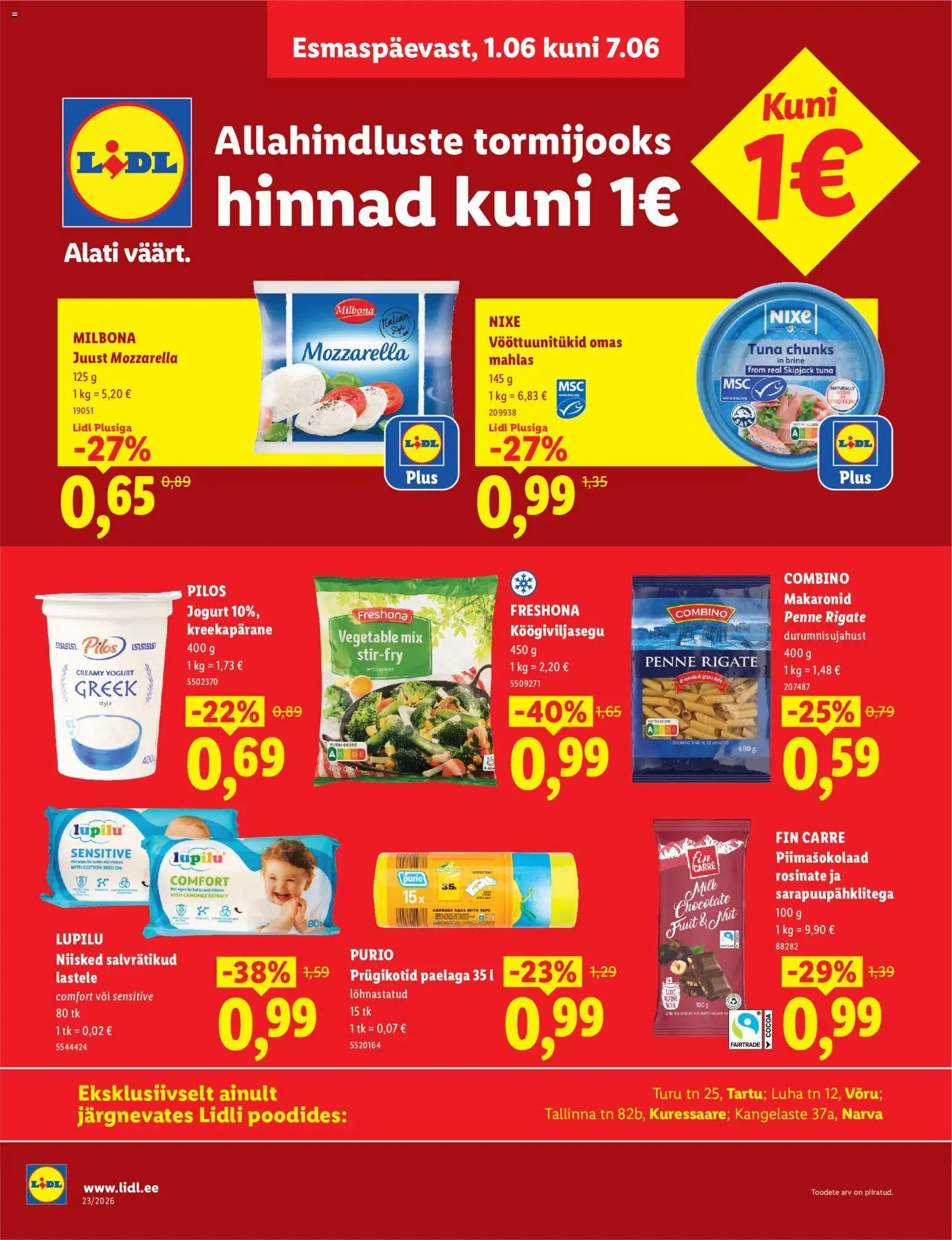 Lidl Allahindluste tormijooks