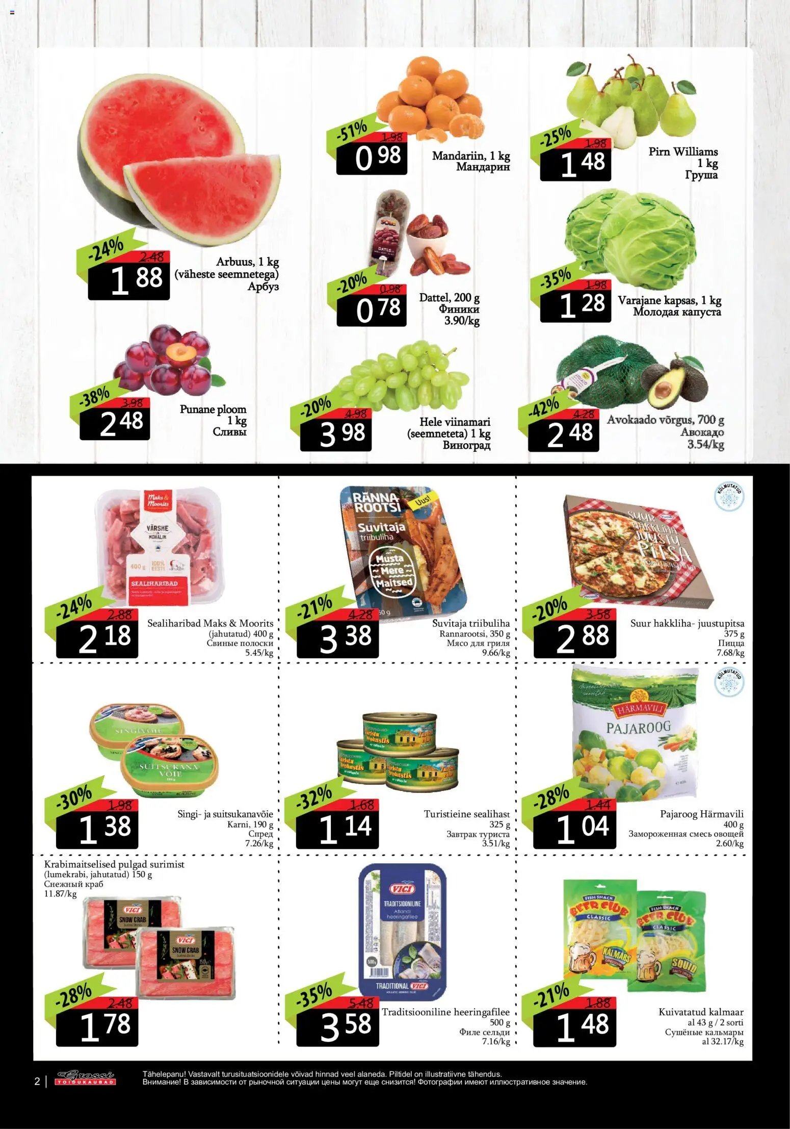 Grossi Toidukaubad Kliendileht