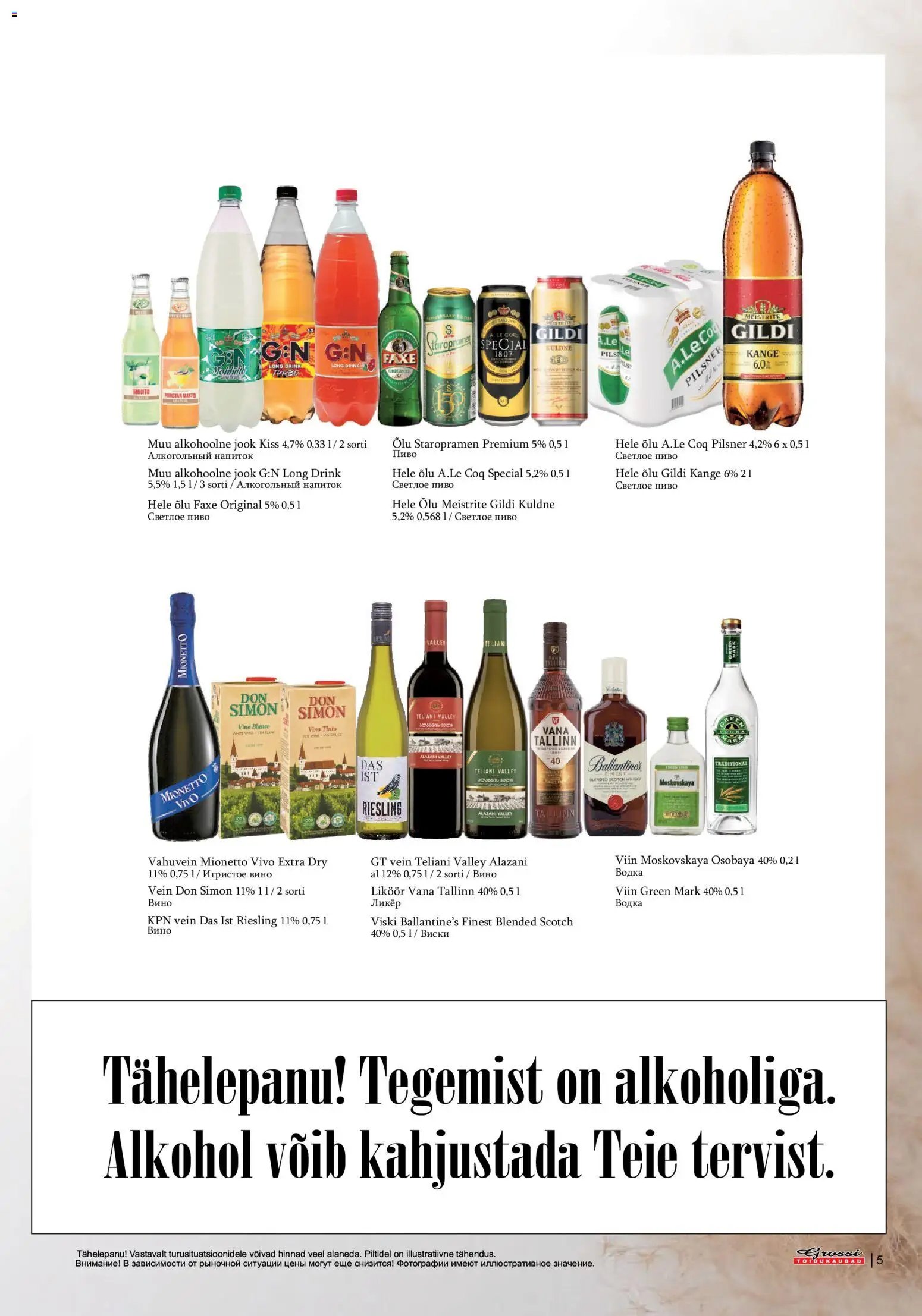 Grossi Toidukaubad Kliendileht