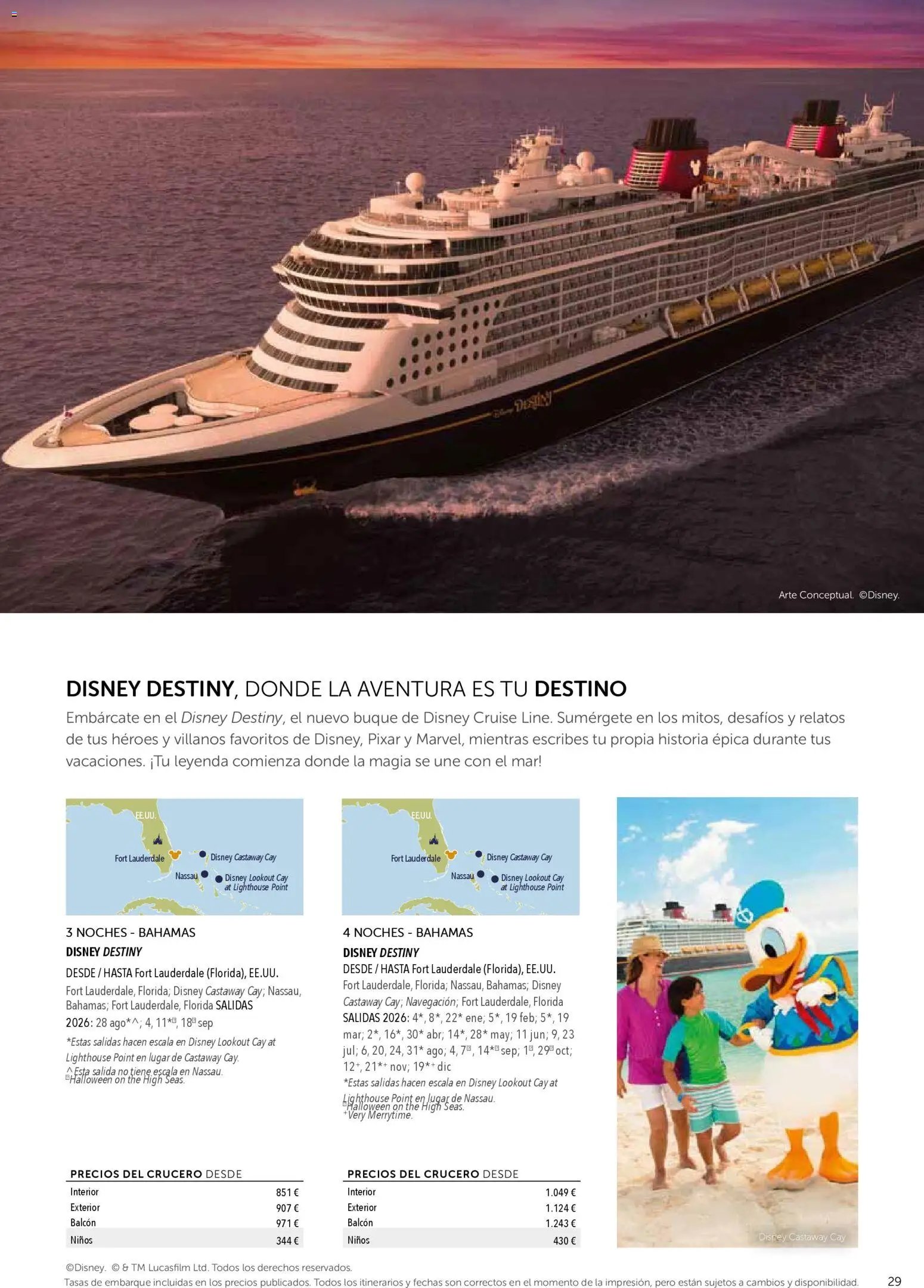Viajes El Corte Inglés Disney Cruise Line