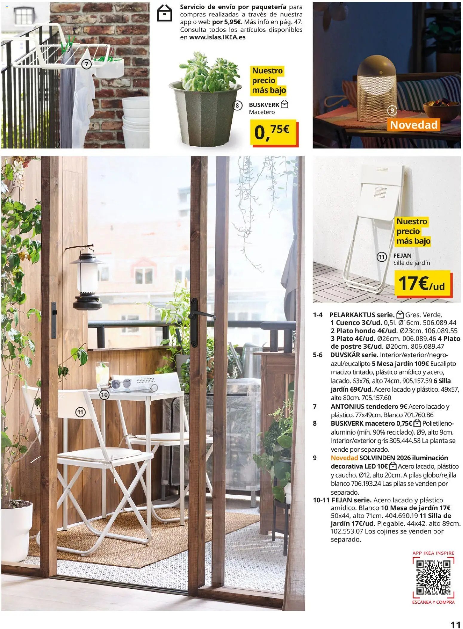 Catálogo IKEA Muebles de exterior
