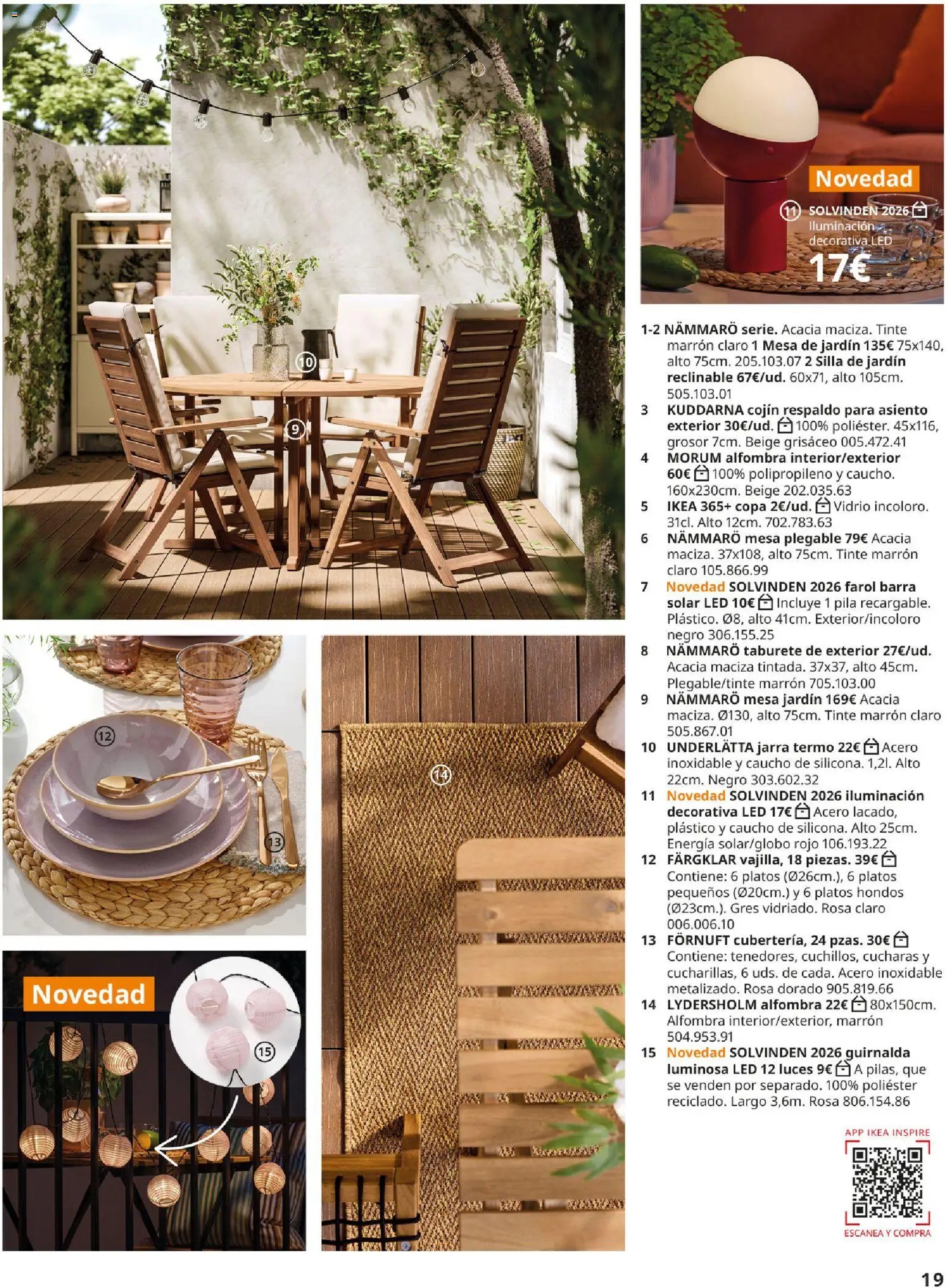 Catálogo IKEA Muebles de exterior