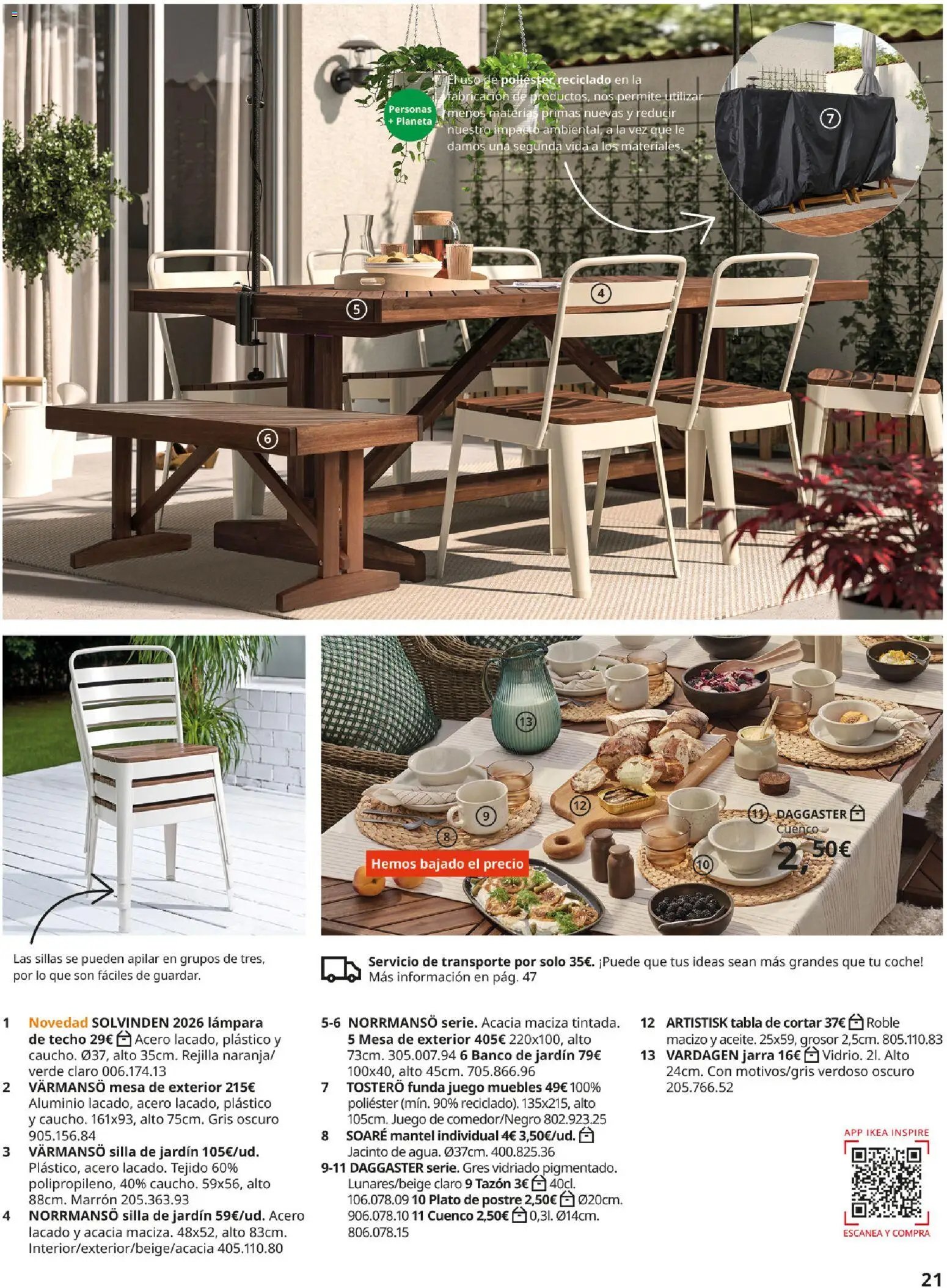 Catálogo IKEA Muebles de exterior