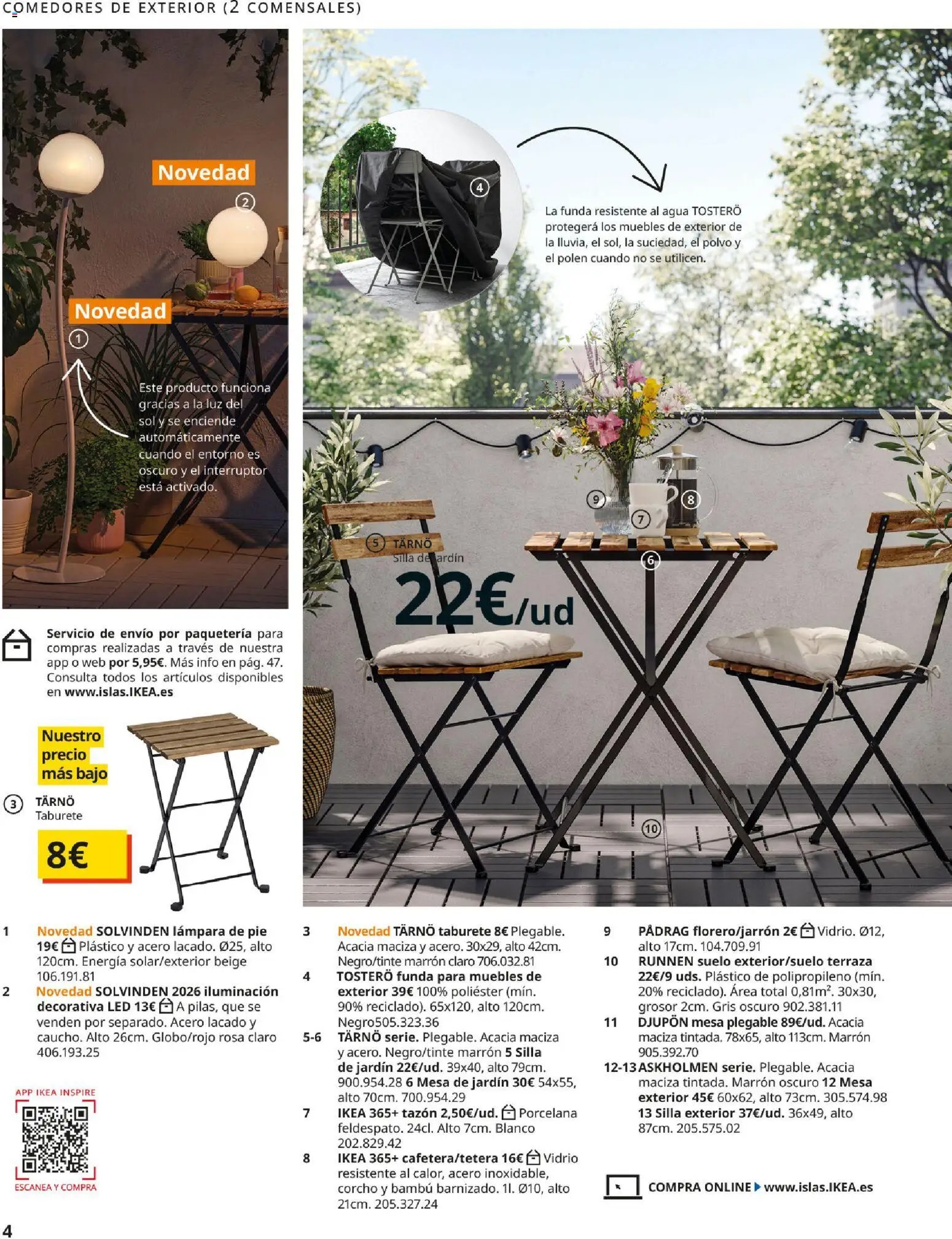 Catálogo IKEA Muebles de exterior