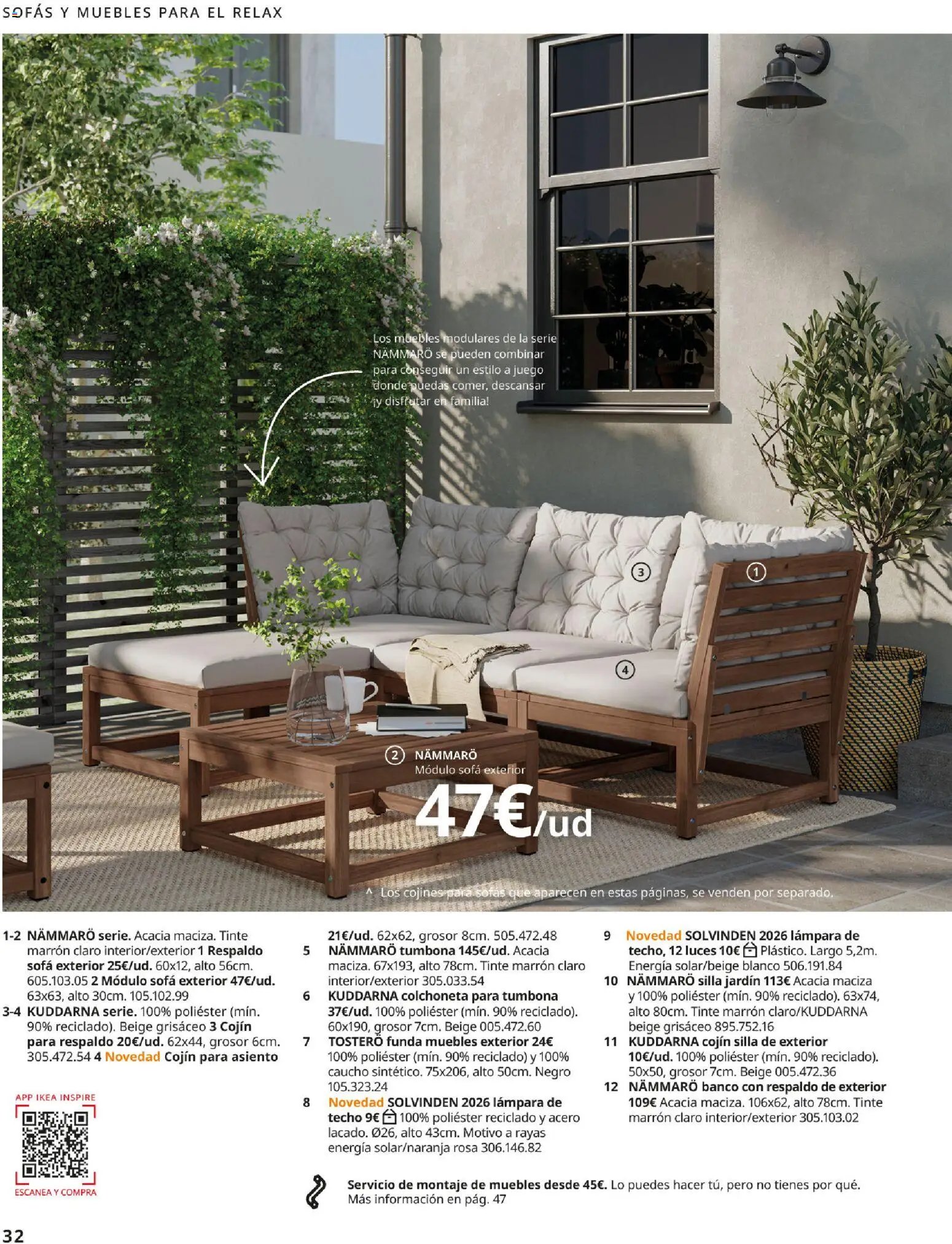 Catálogo IKEA Muebles de exterior