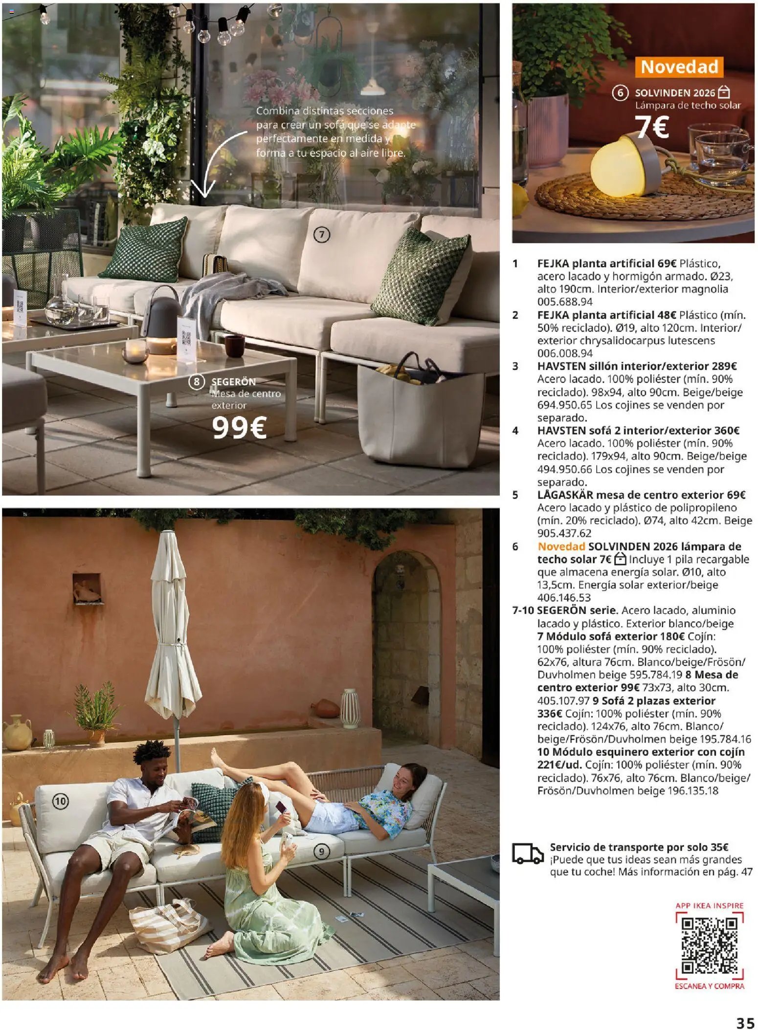 Catálogo IKEA Muebles de exterior