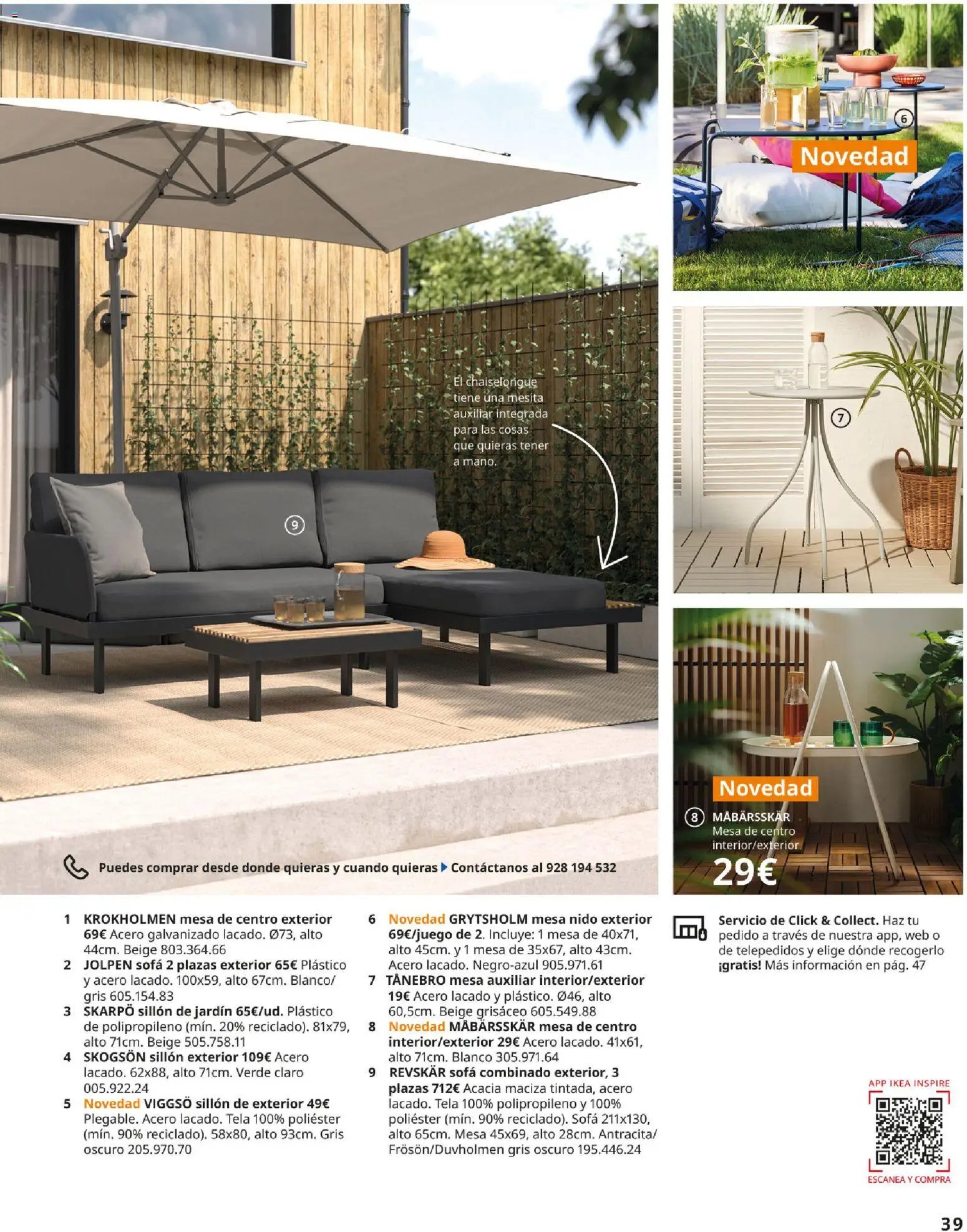 Catálogo IKEA Muebles de exterior