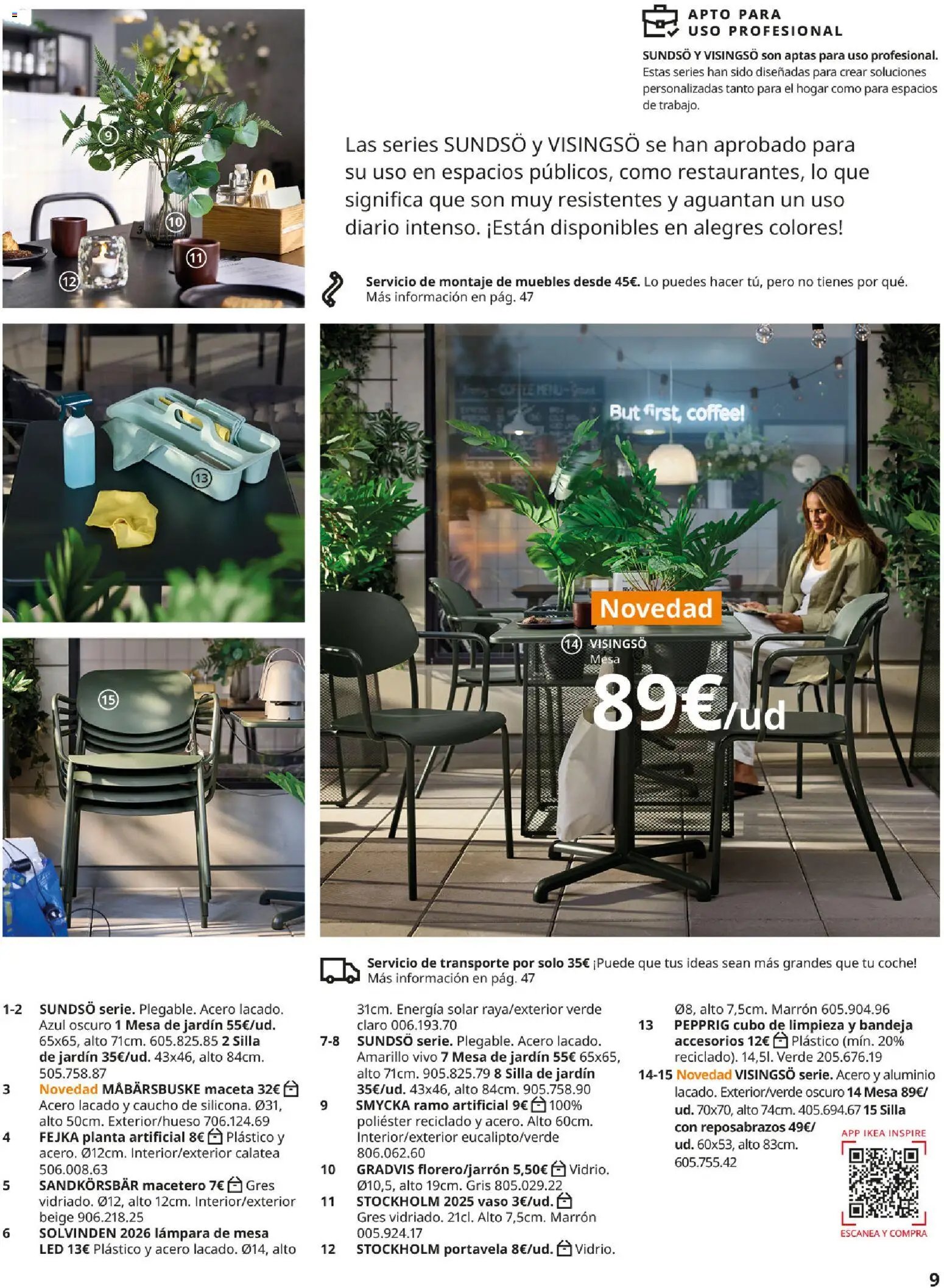 Catálogo IKEA Muebles de exterior