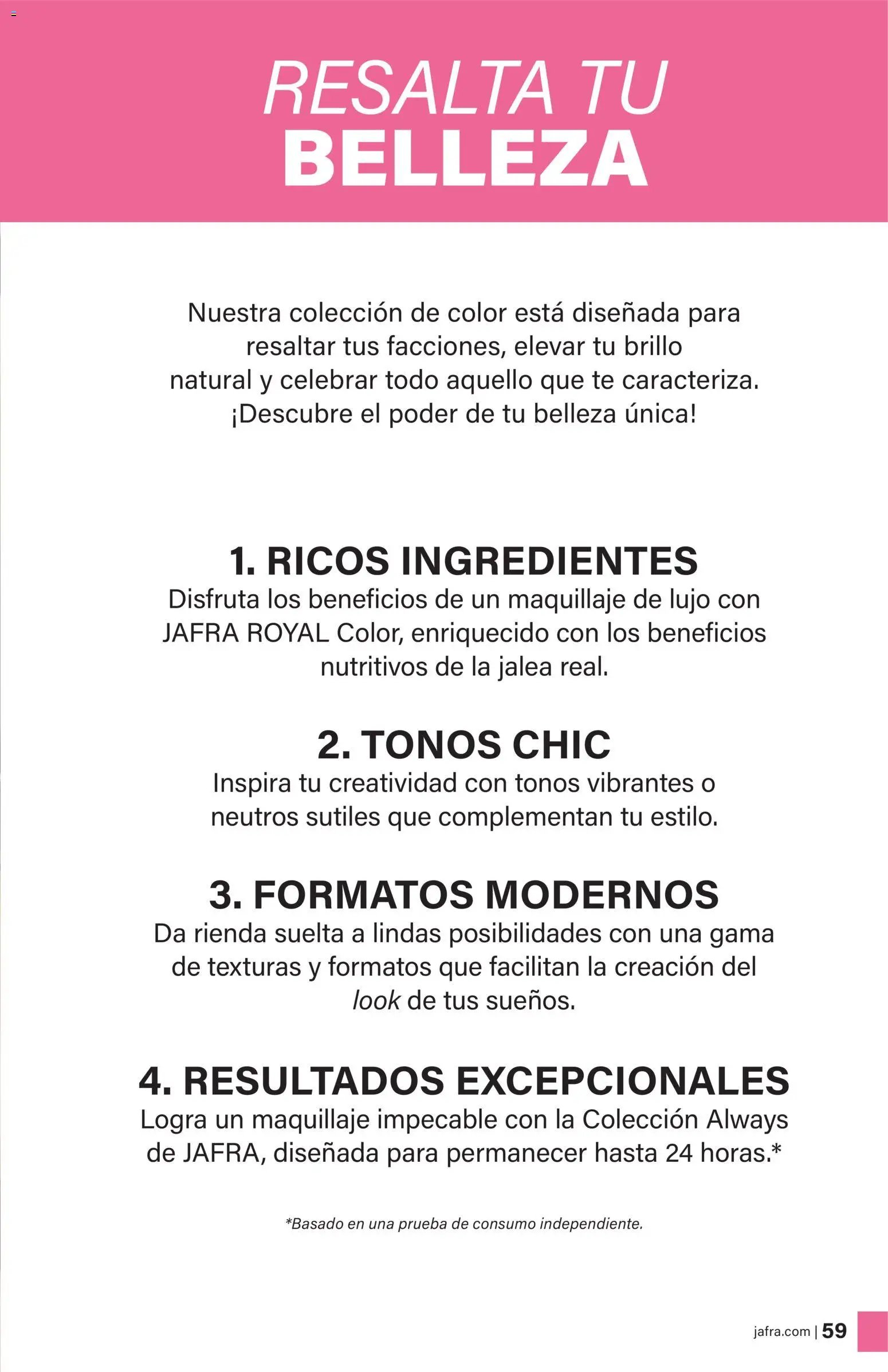 JAFRA - Catálogo de productos Primavera/Verano 2026