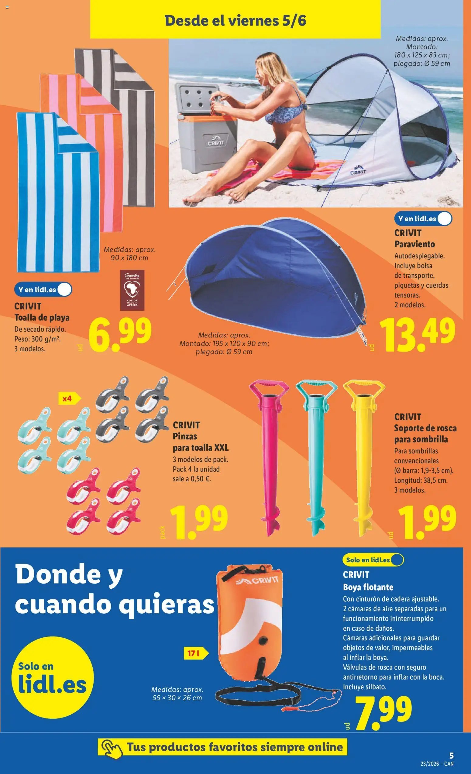 Lidl folleto de bazar Canarias