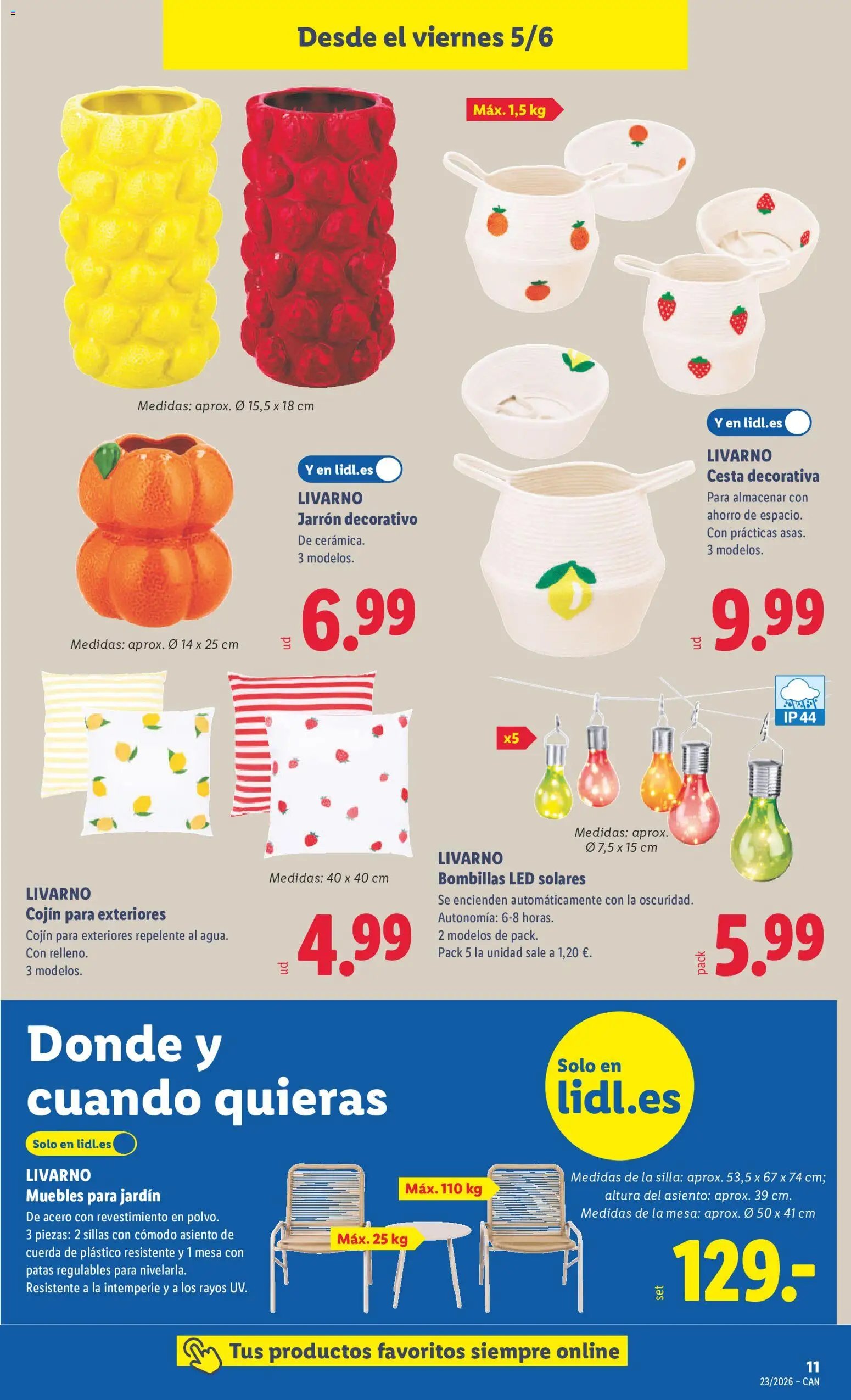 Lidl folleto de bazar Canarias