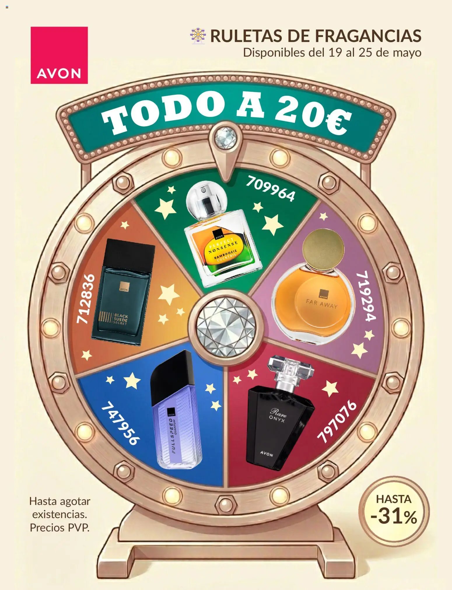 Avon Ruletas de fragancias