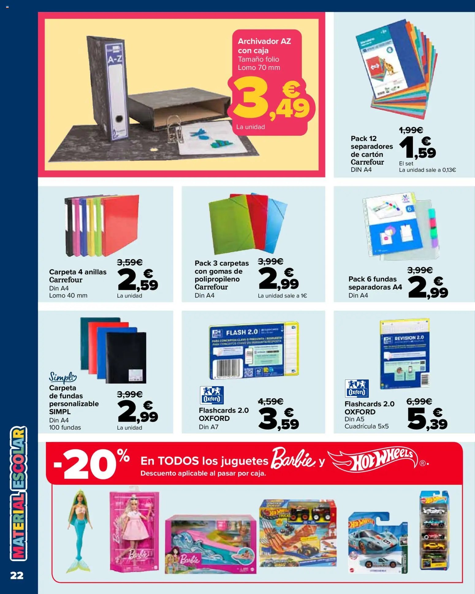 Carrefour Vuelta al cole