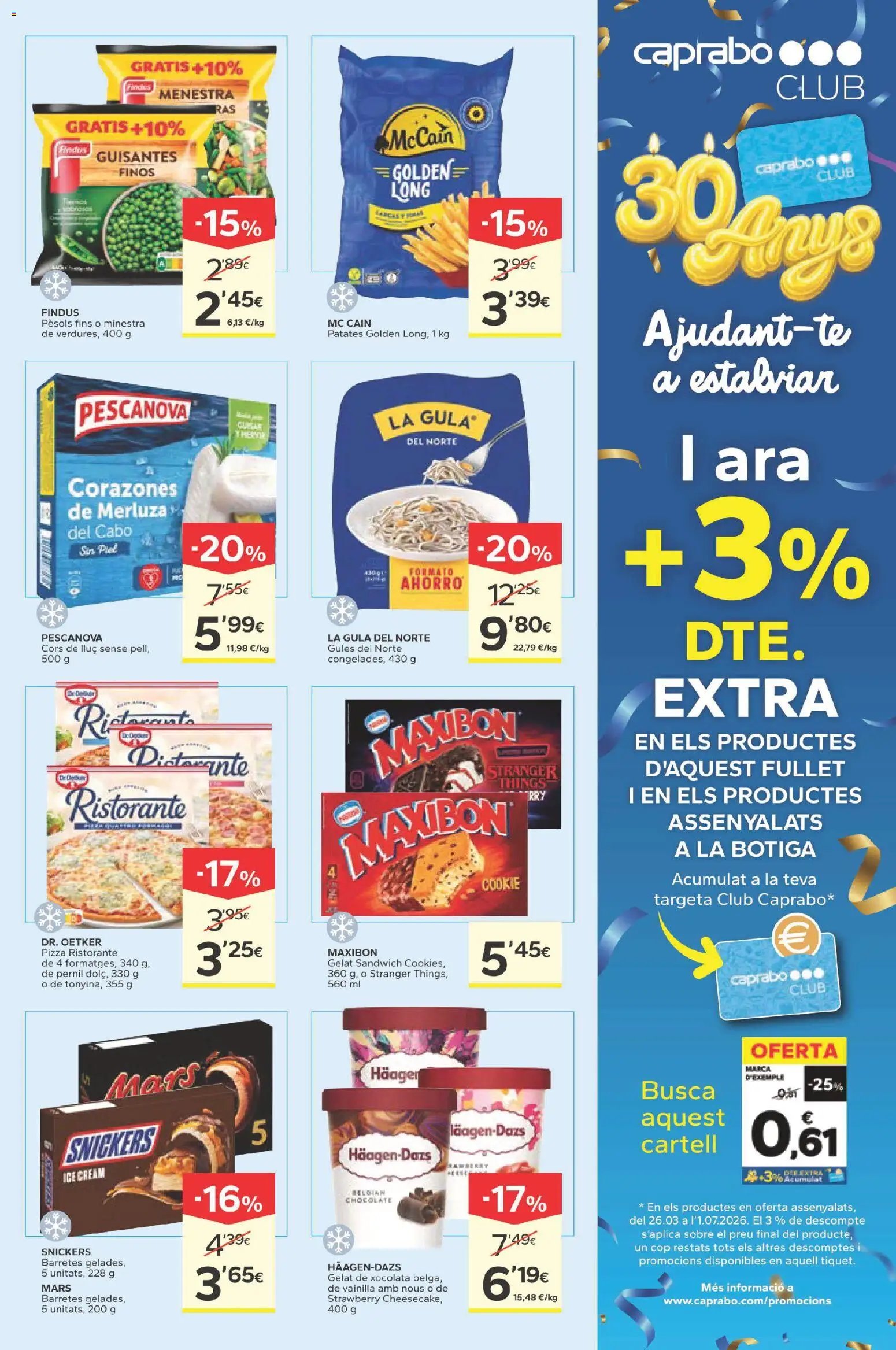 Caprabo folleto 30 anys