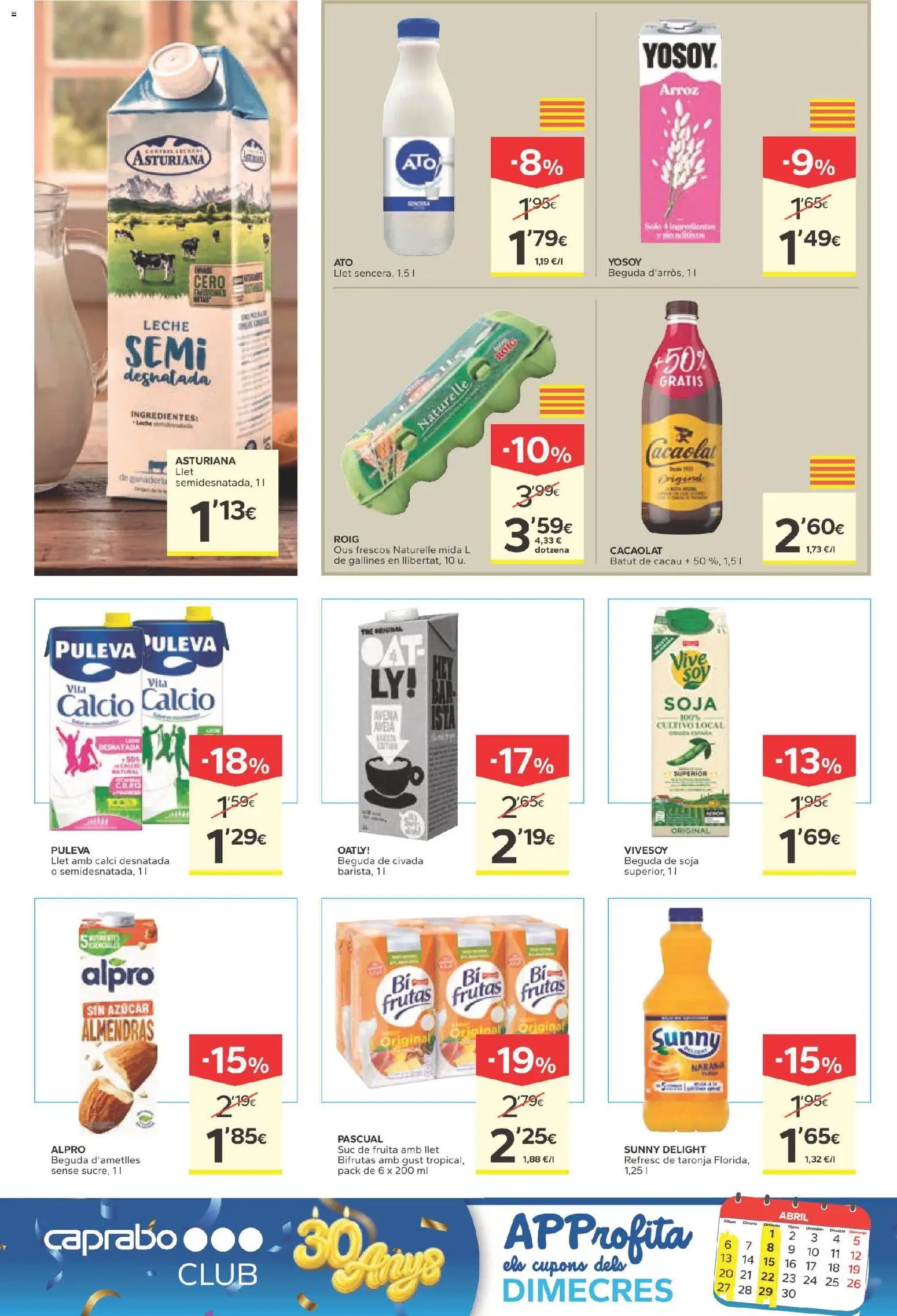 Caprabo folleto 30 anys