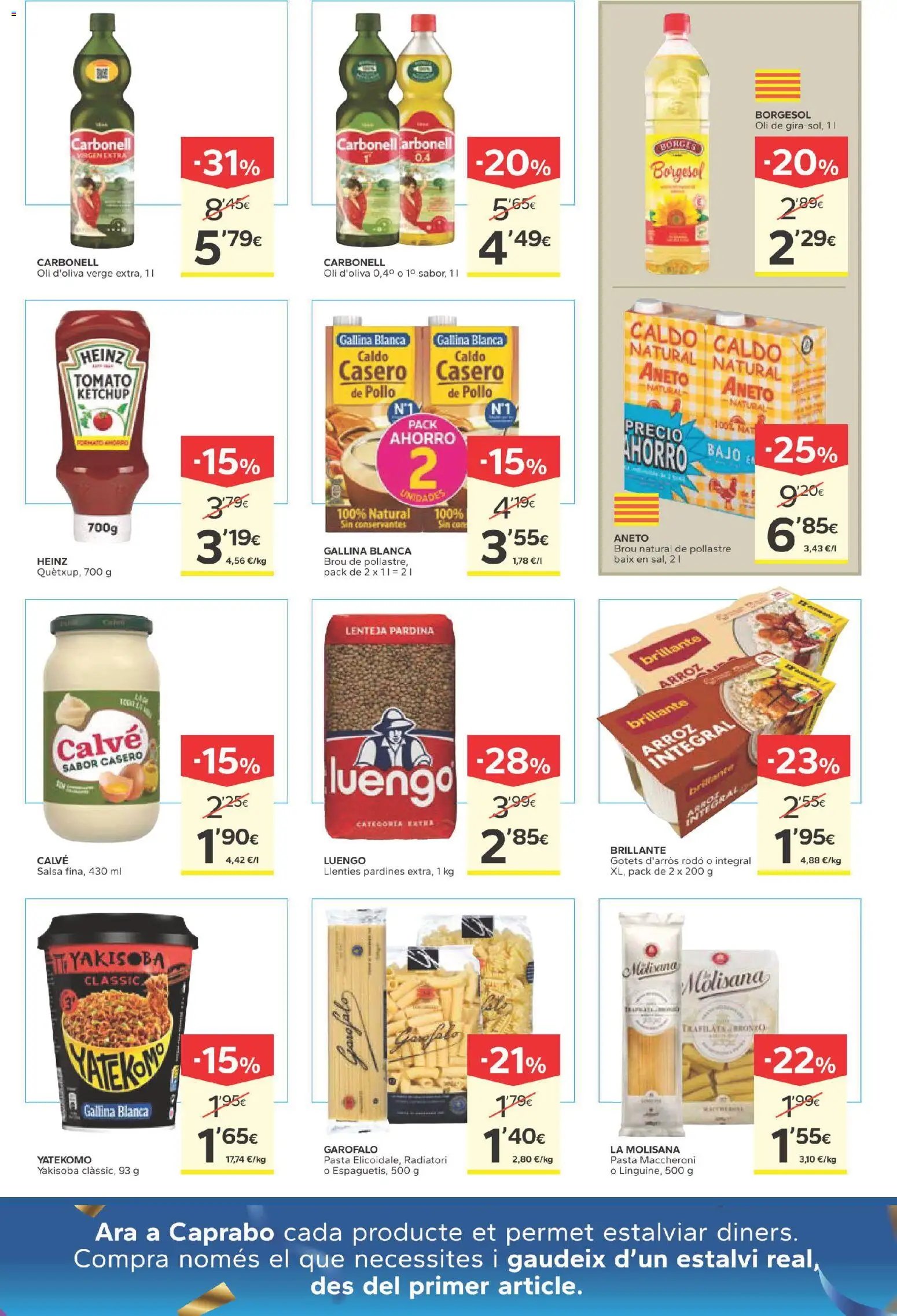 Caprabo folleto 30 anys