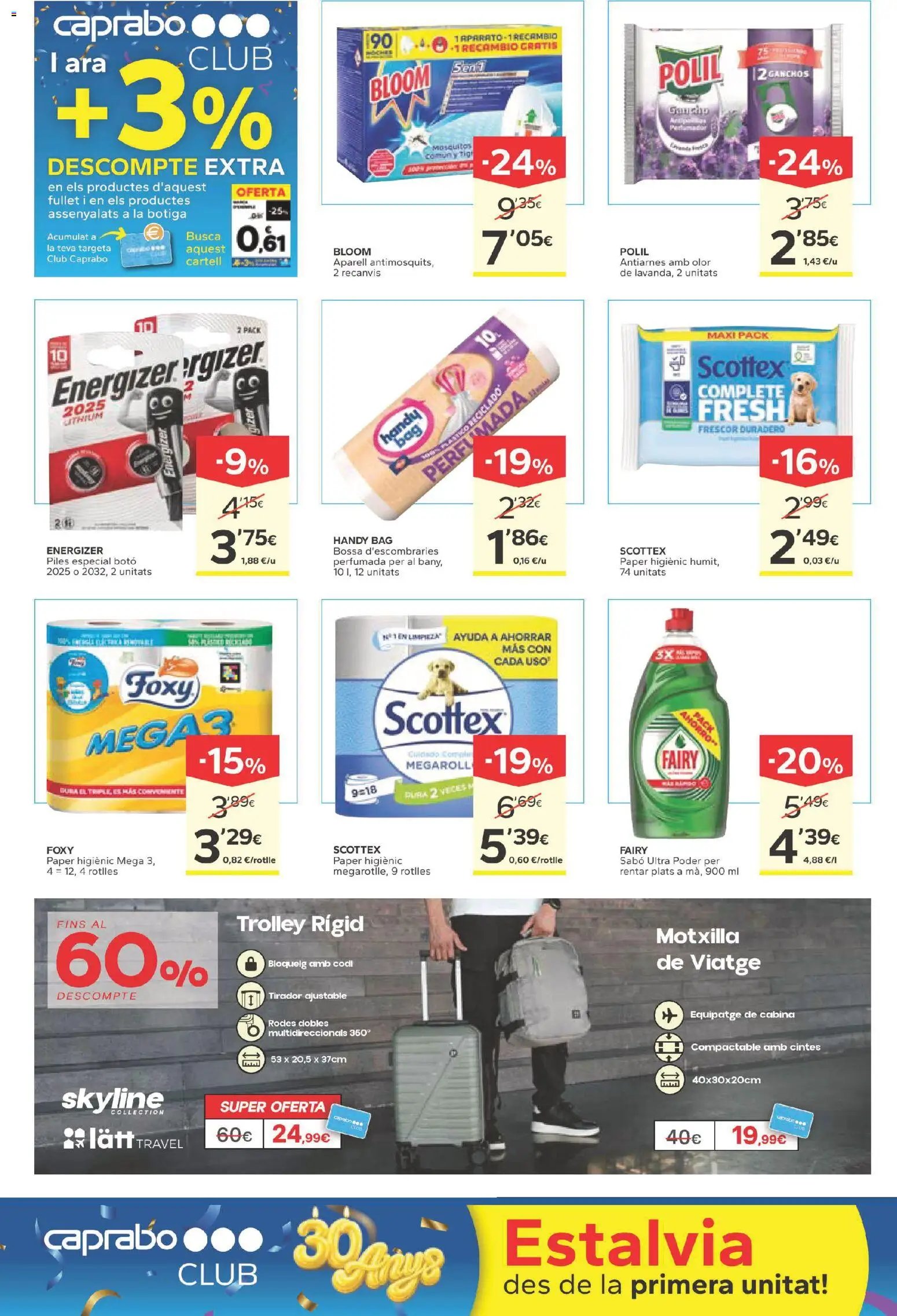 Caprabo folleto 30 anys