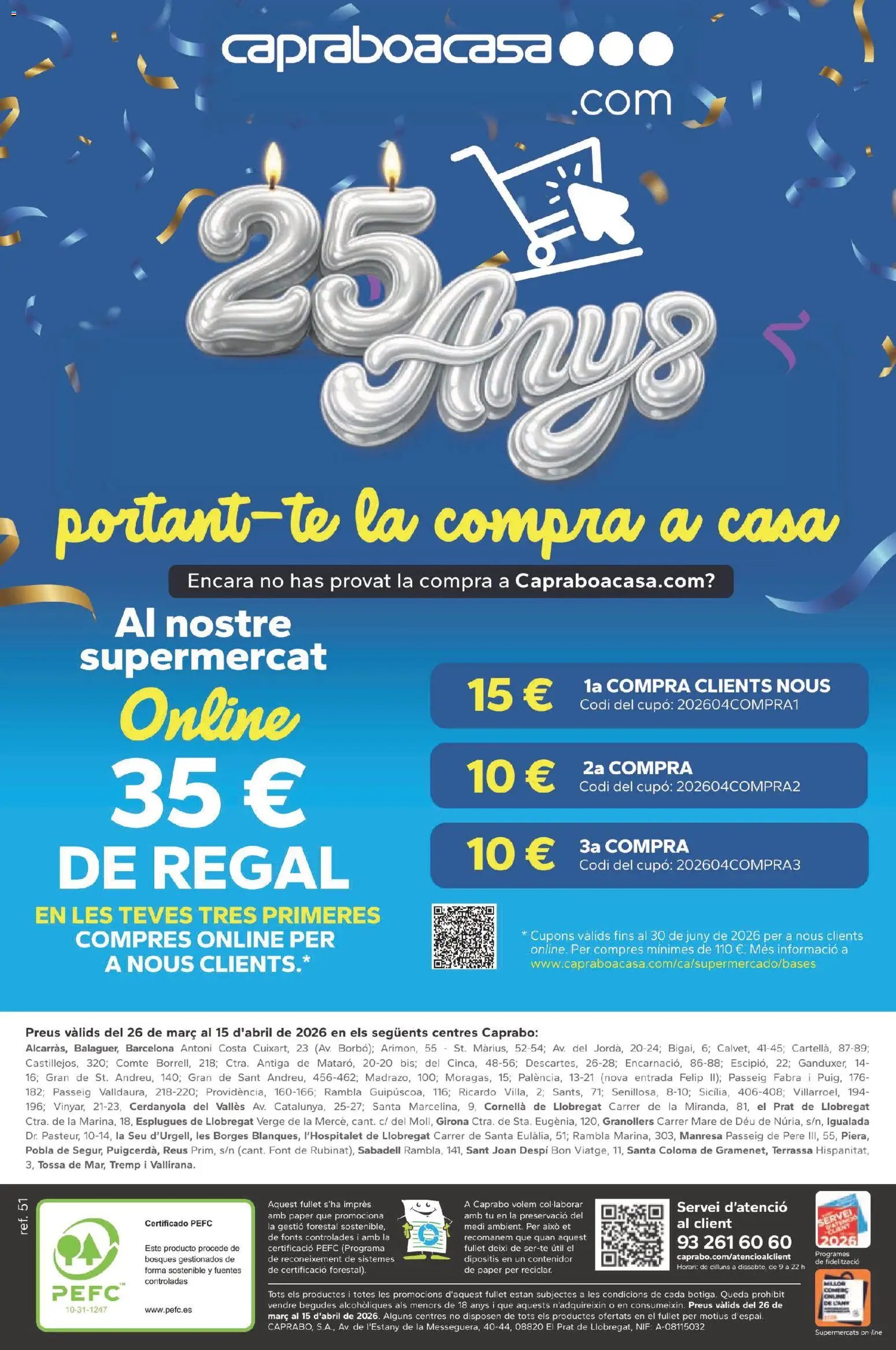 Caprabo folleto 30 anys