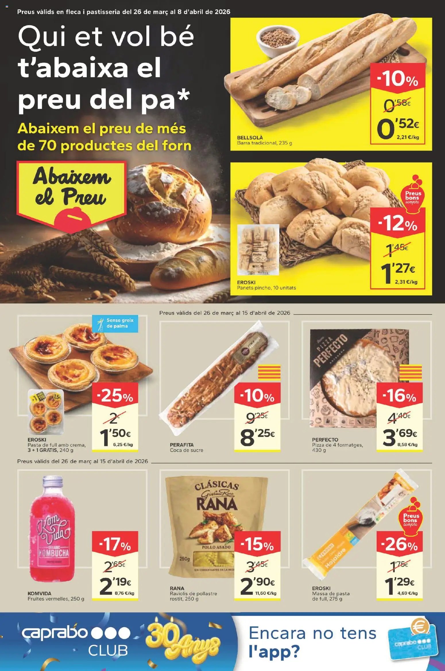 Caprabo folleto 30 anys