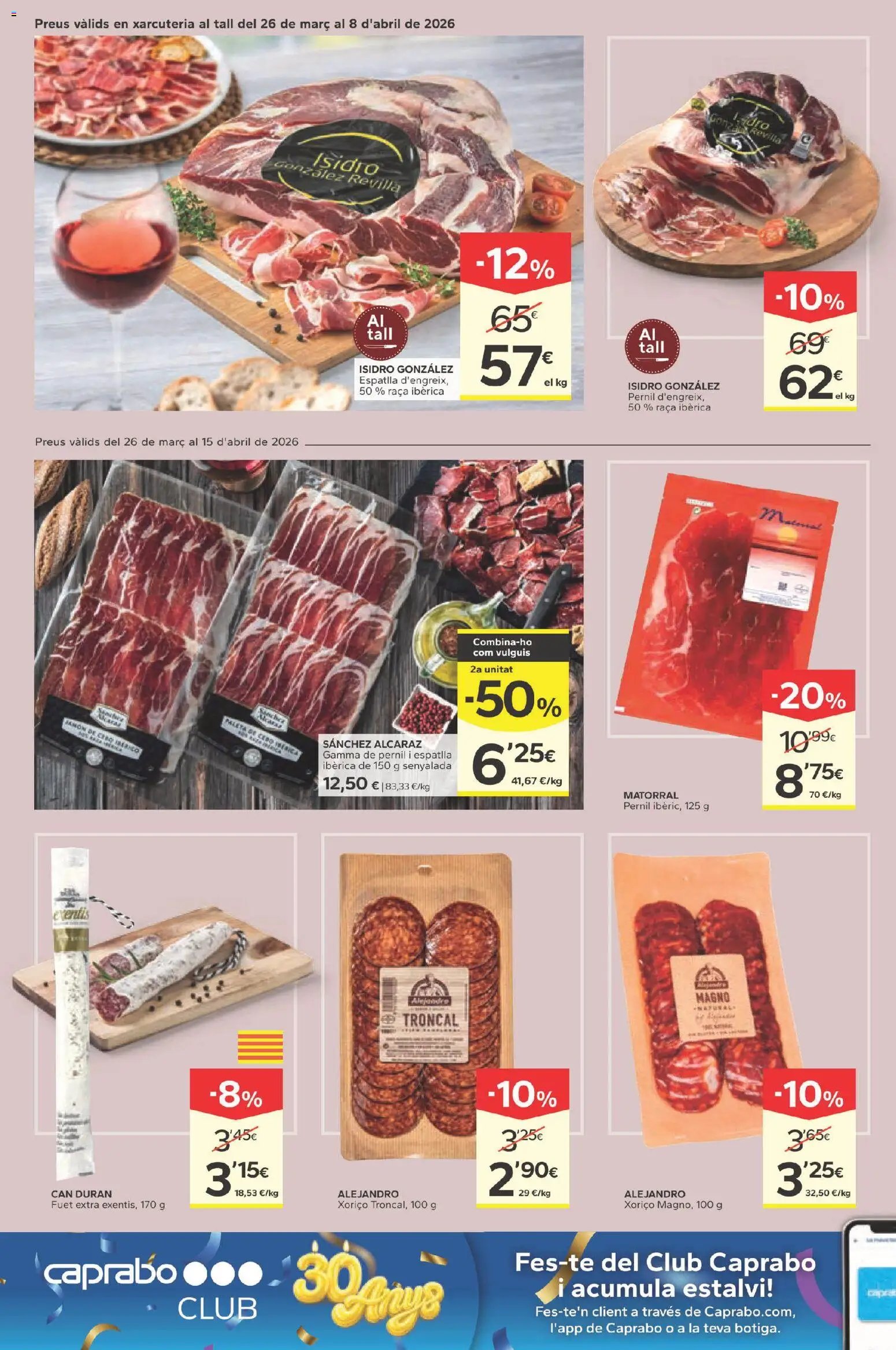 Caprabo folleto 30 anys