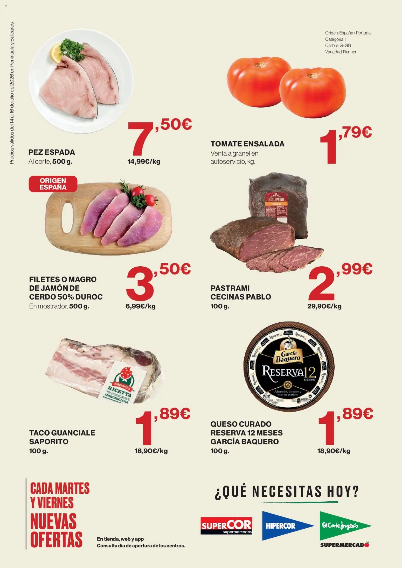 El Corte Inglés Solo 3 dias