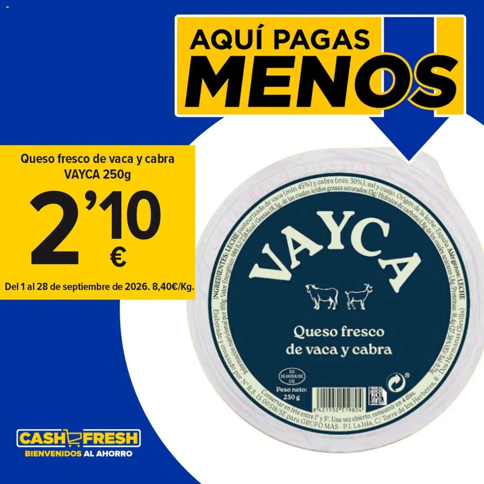 Cash Fresh  Tradición, calidad y un sabor único que conquista desde el primer bocado