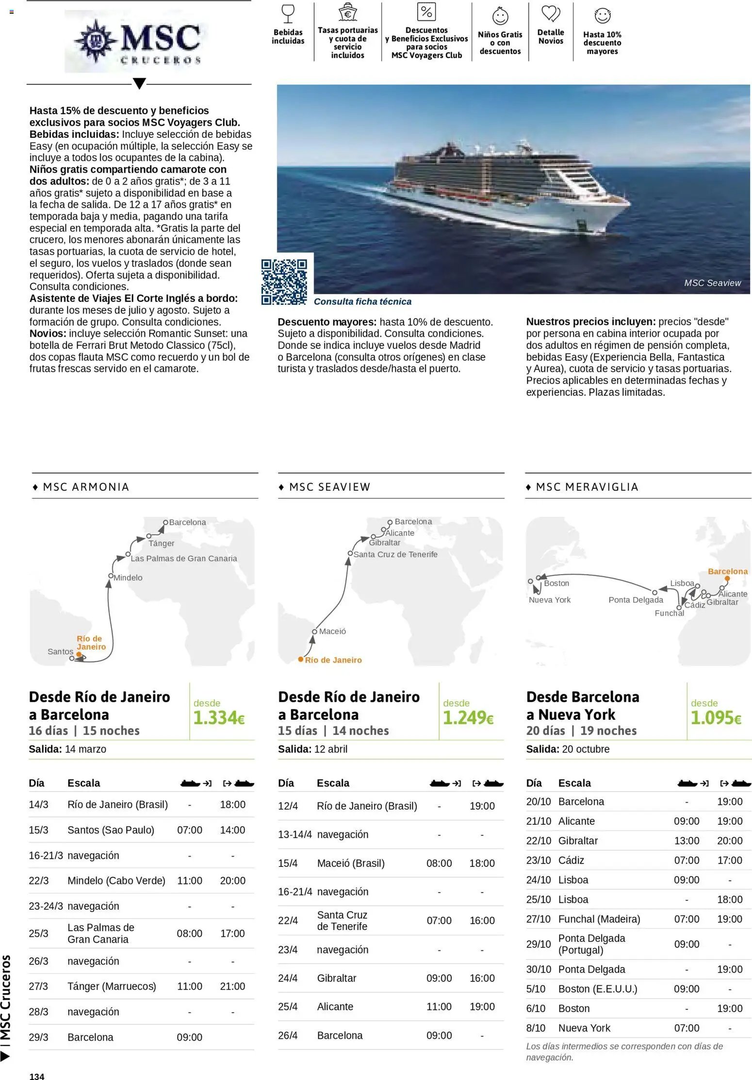 Viajes El Corte Inglés Cruceros marítimos