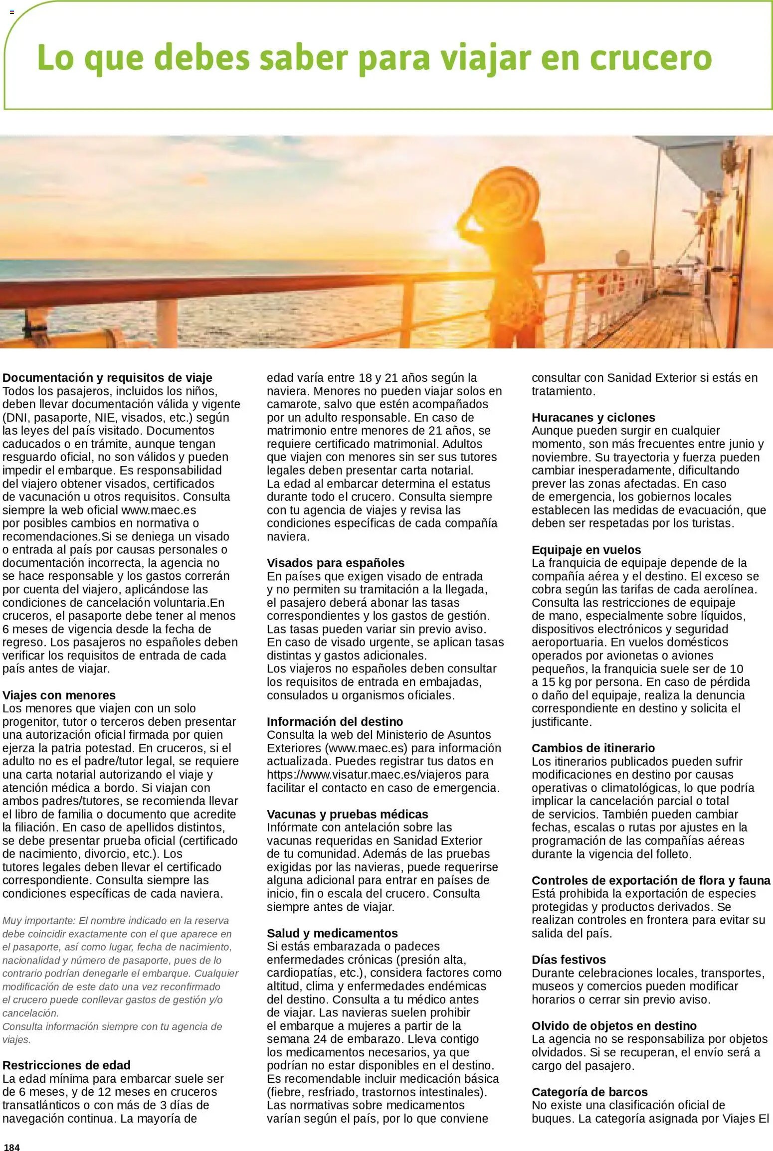 Viajes El Corte Inglés Cruceros marítimos