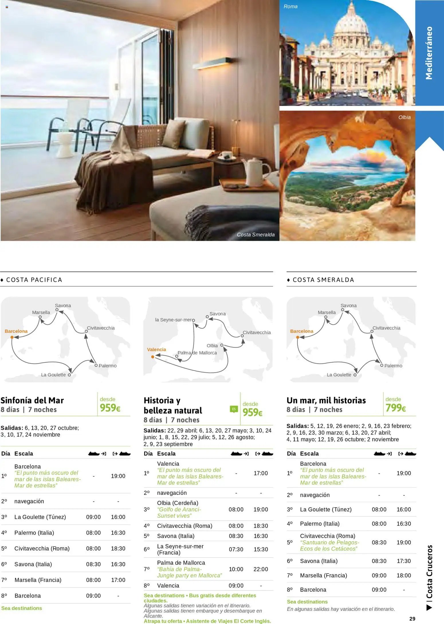 Viajes El Corte Inglés Cruceros marítimos
