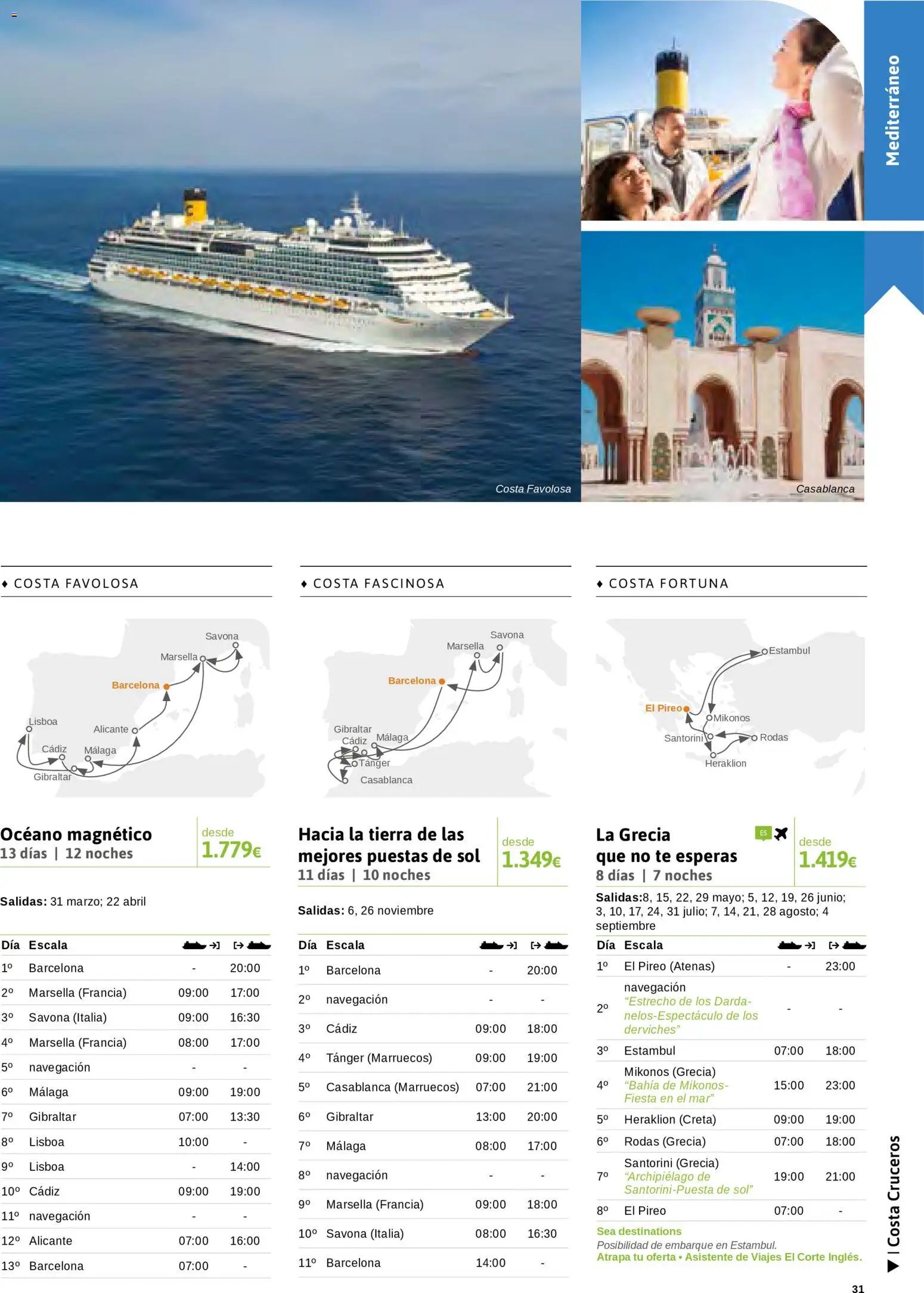 Viajes El Corte Inglés Cruceros marítimos