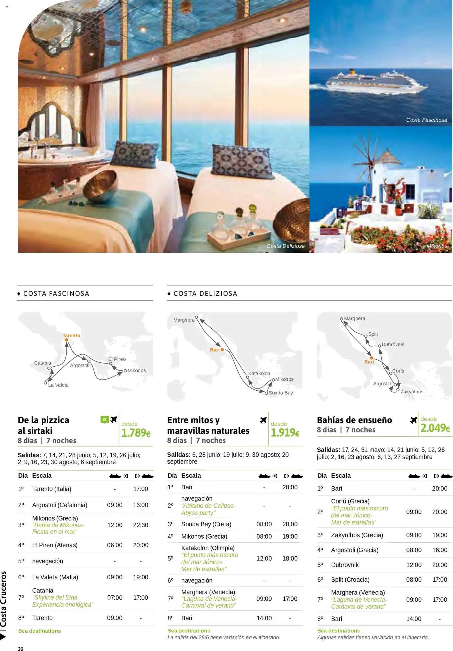 Viajes El Corte Inglés Cruceros marítimos