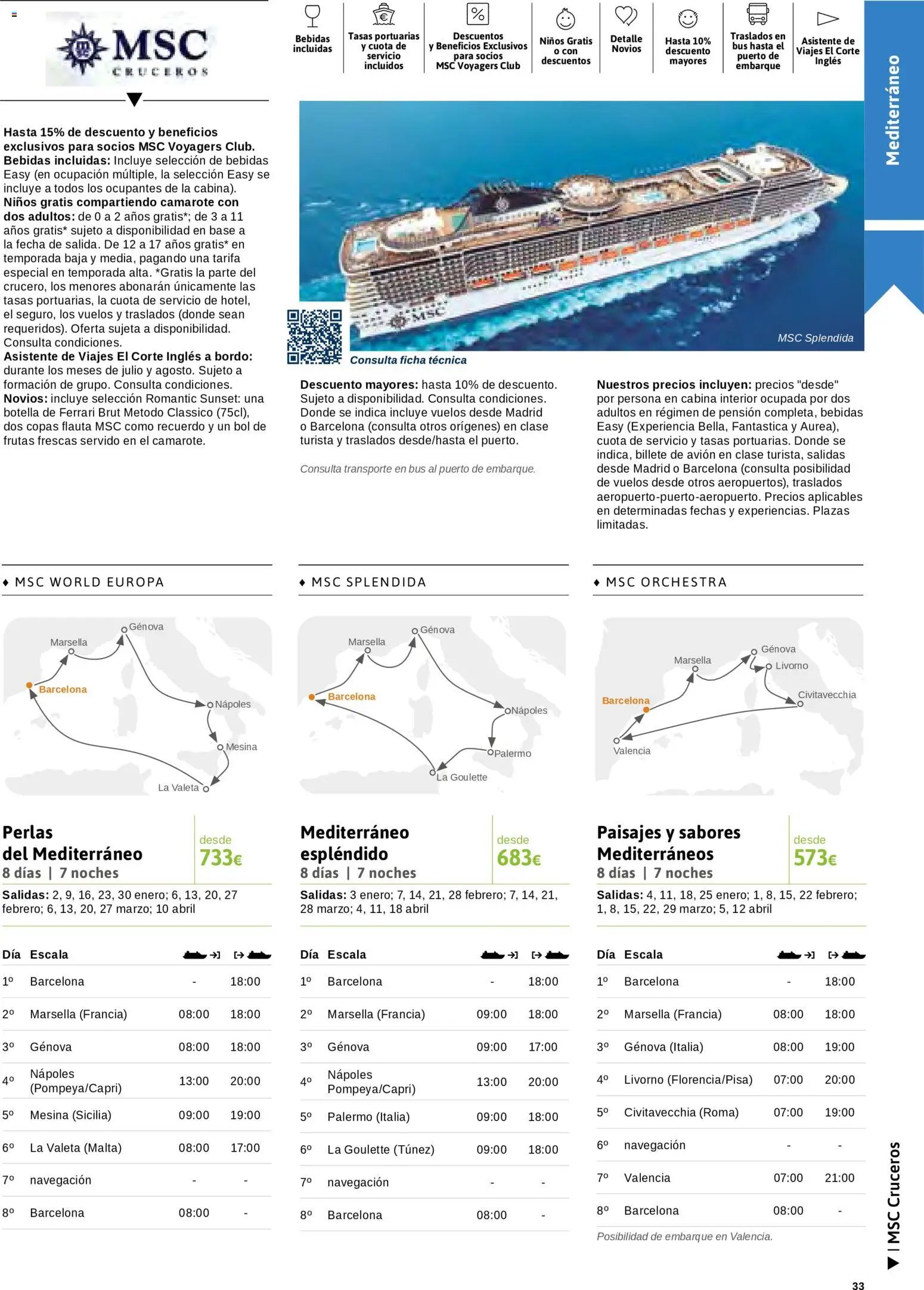 Viajes El Corte Inglés Cruceros marítimos