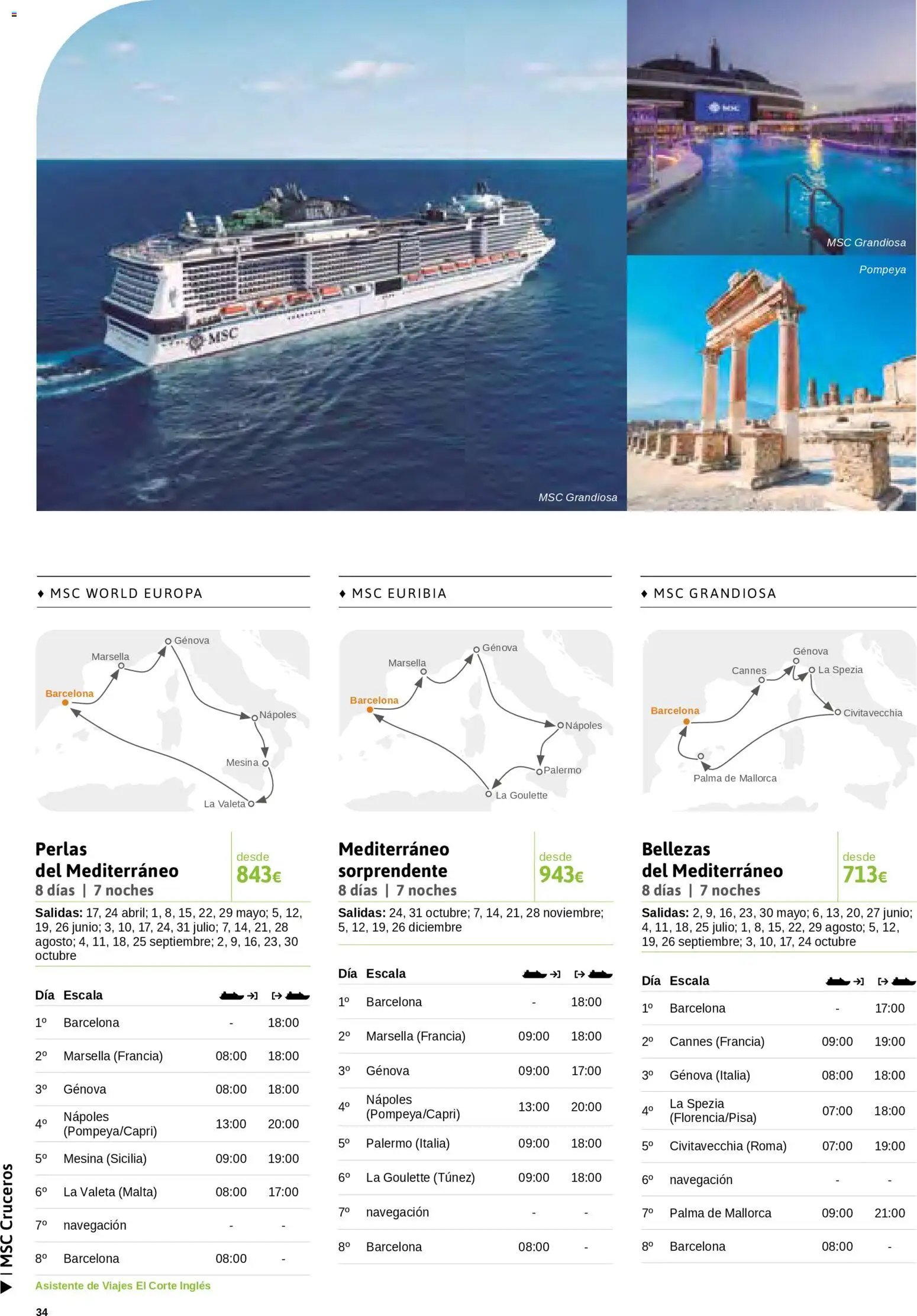 Viajes El Corte Inglés Cruceros marítimos
