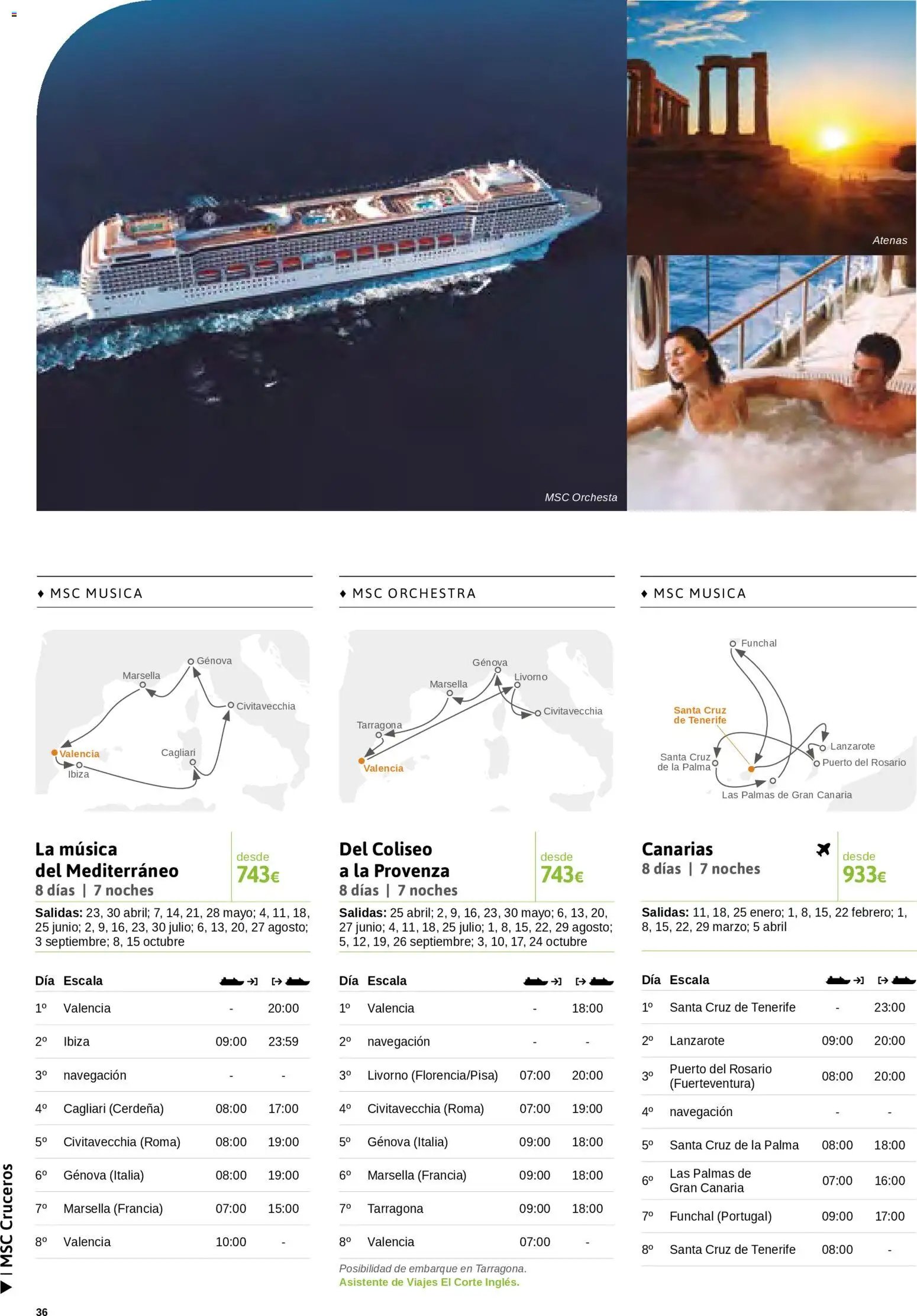 Viajes El Corte Inglés Cruceros marítimos