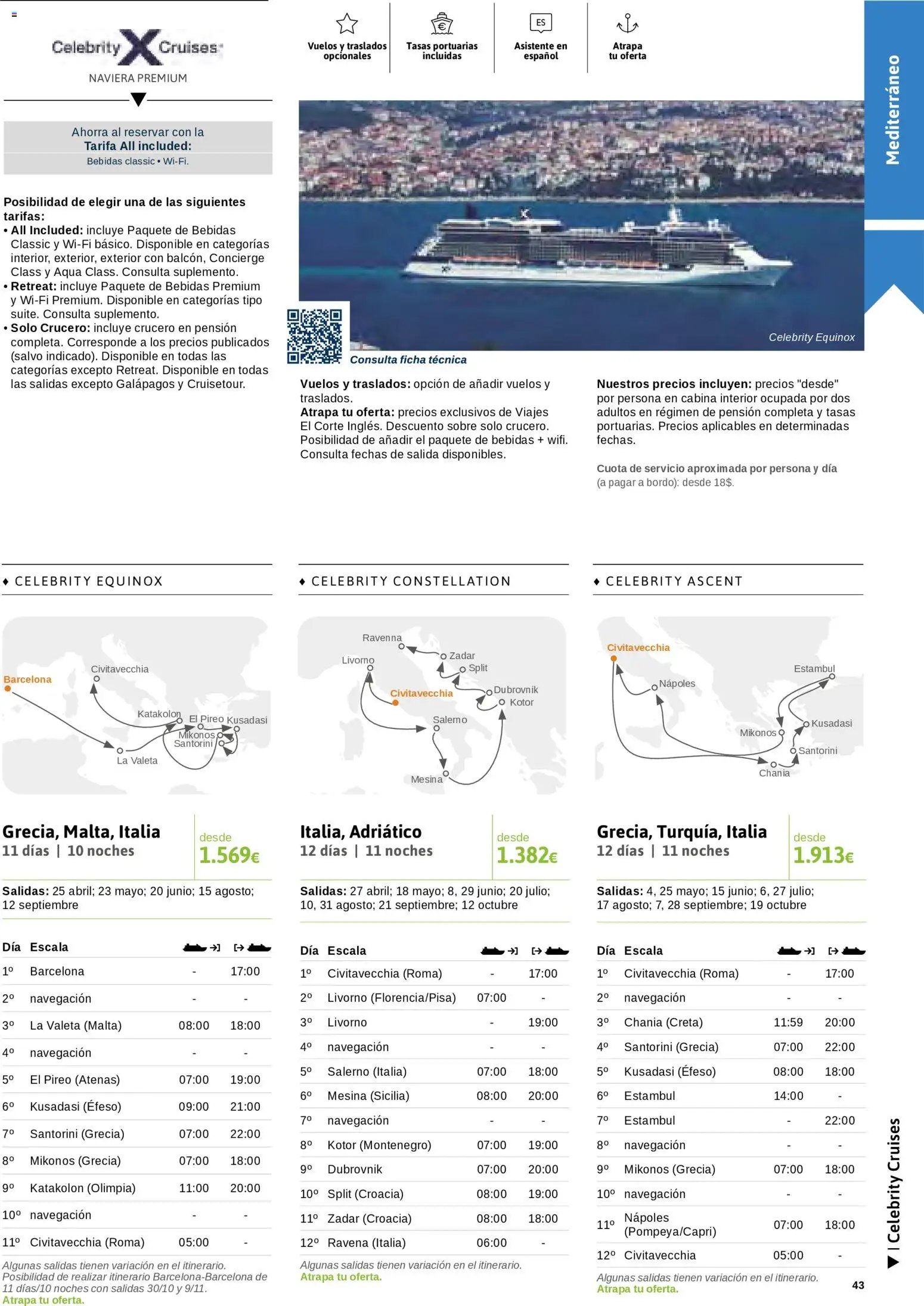 Viajes El Corte Inglés Cruceros marítimos