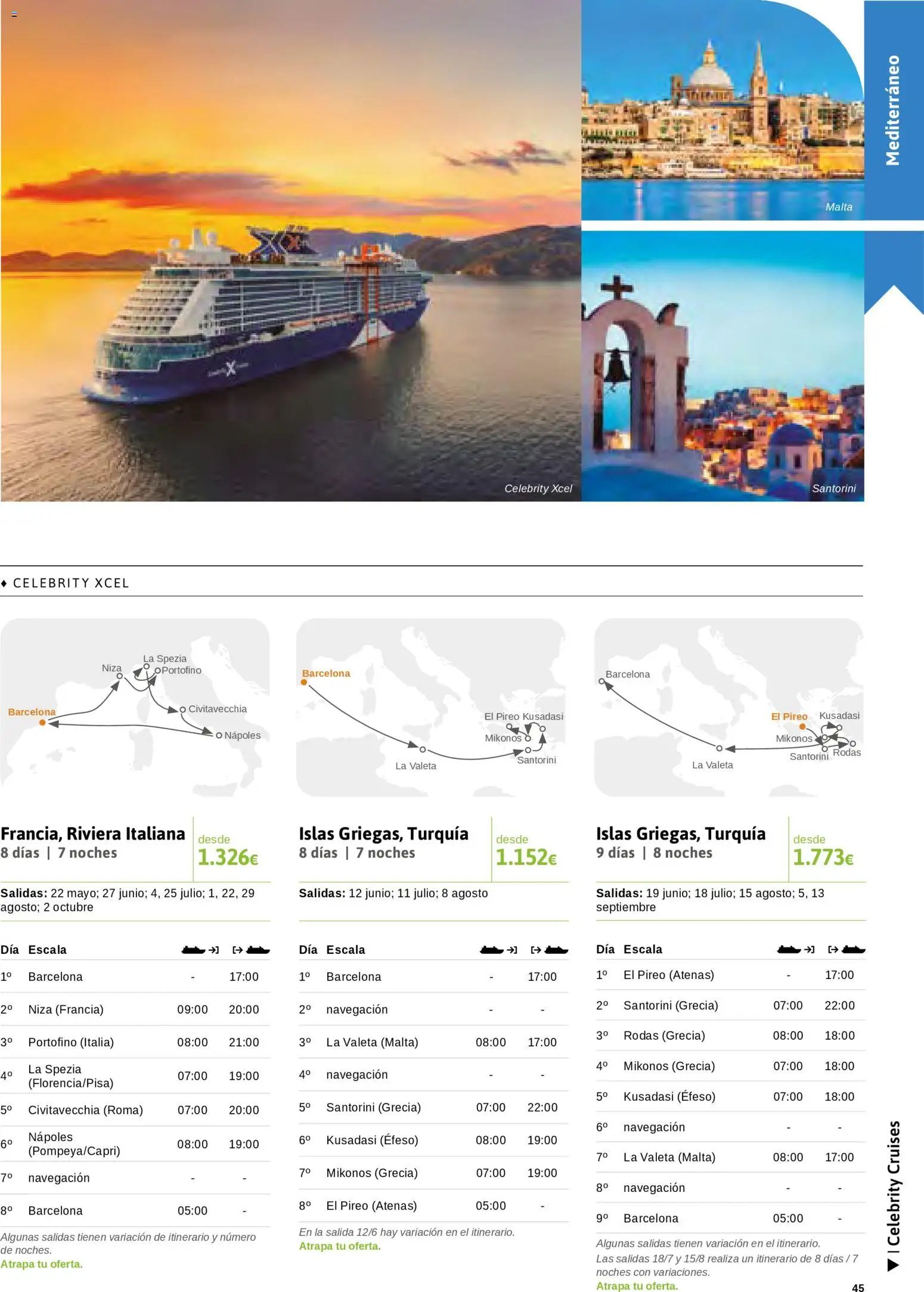 Viajes El Corte Inglés Cruceros marítimos