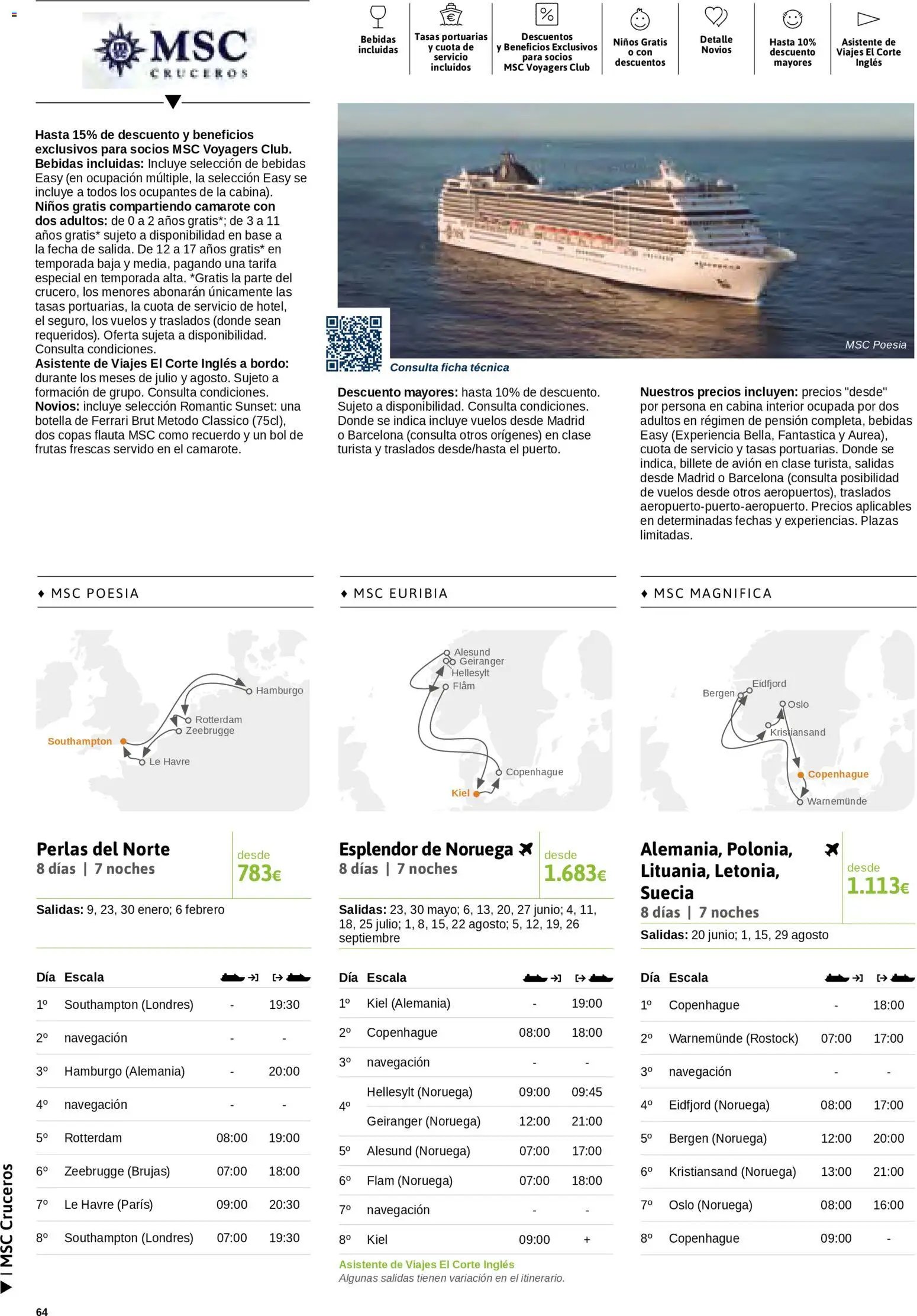 Viajes El Corte Inglés Cruceros marítimos