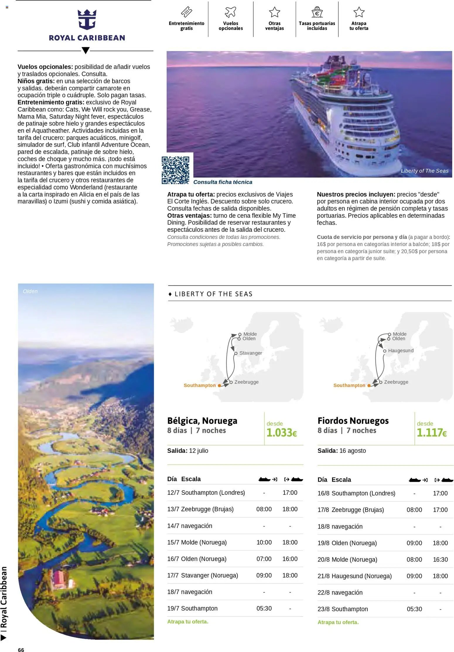 Viajes El Corte Inglés Cruceros marítimos