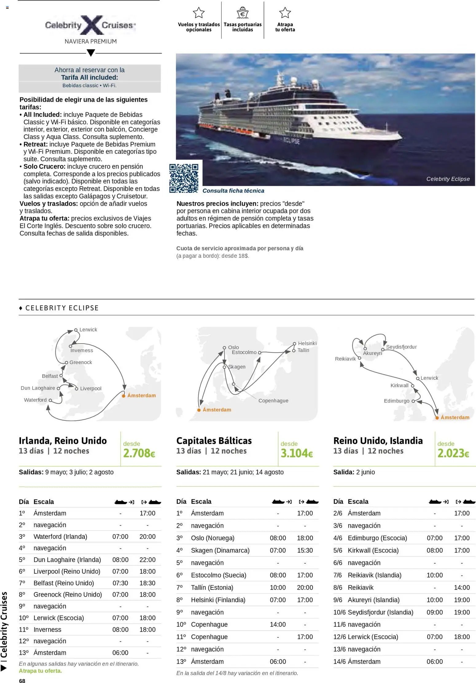 Viajes El Corte Inglés Cruceros marítimos