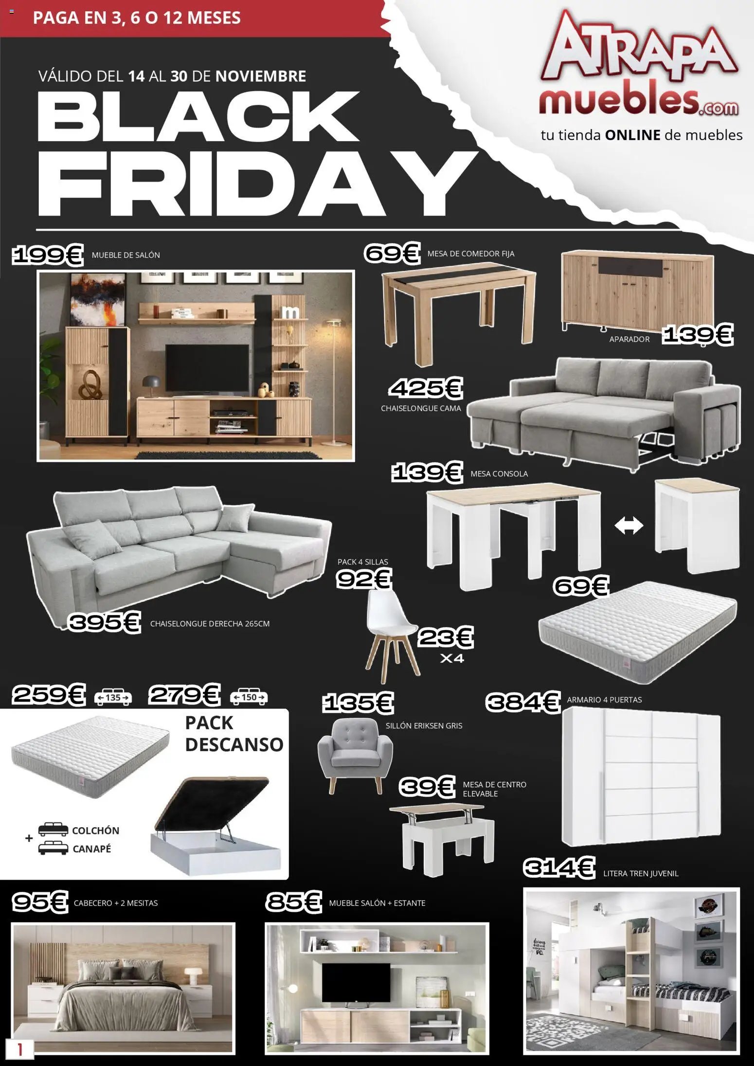 Atrapa Muebles - Black Friday