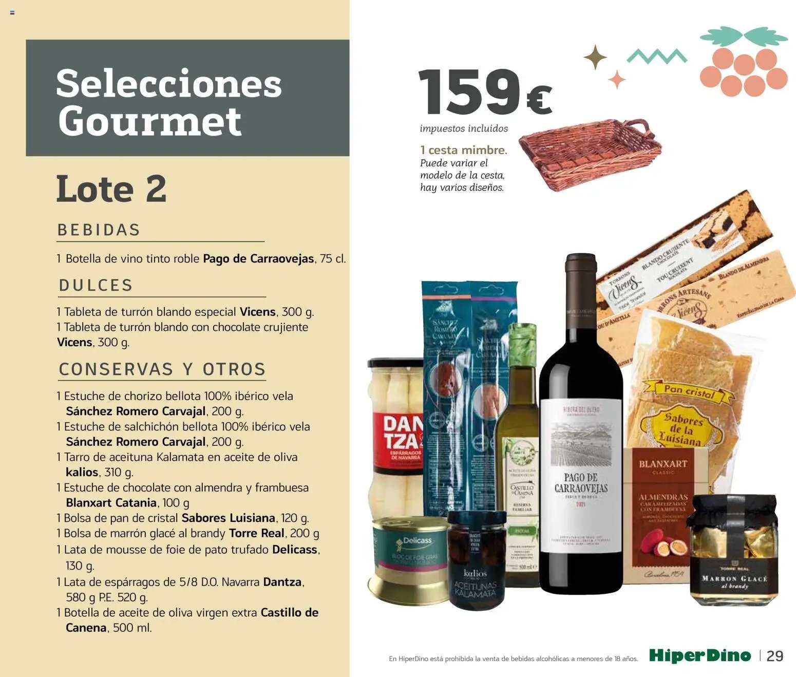 HiperDino - Catálogo Lotes y Cestas