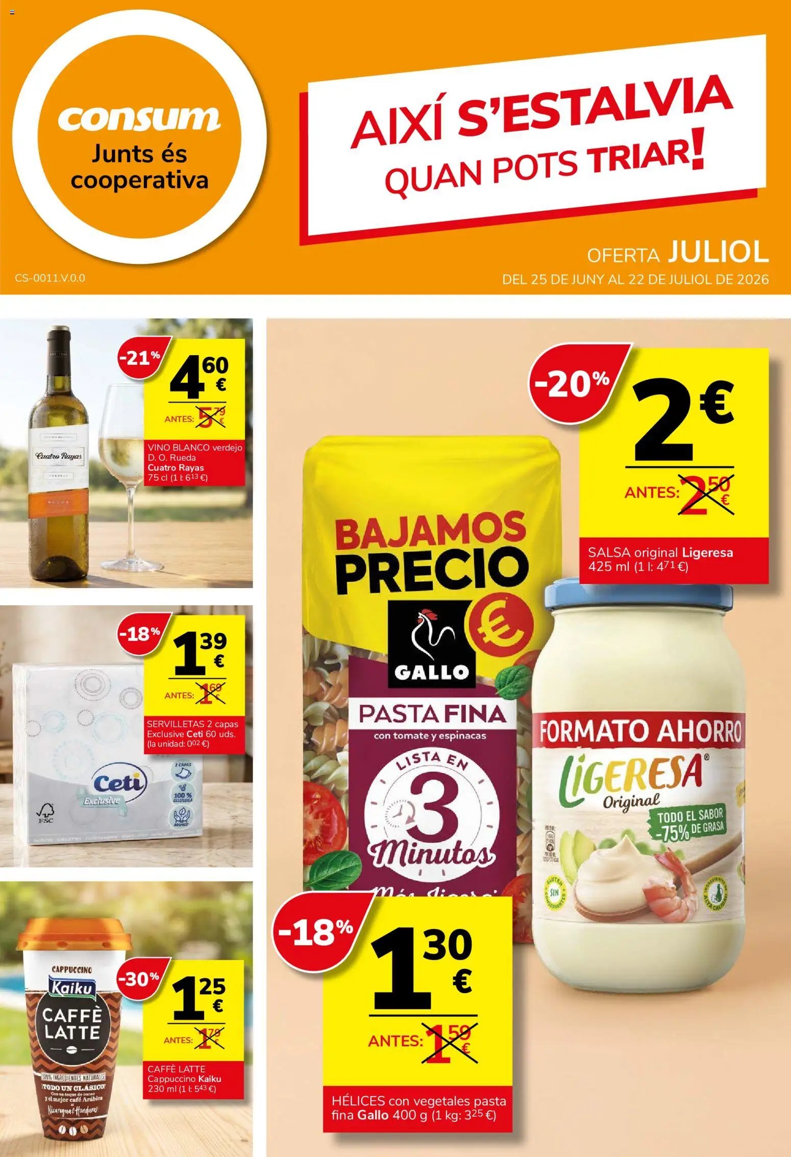 Consum folleto