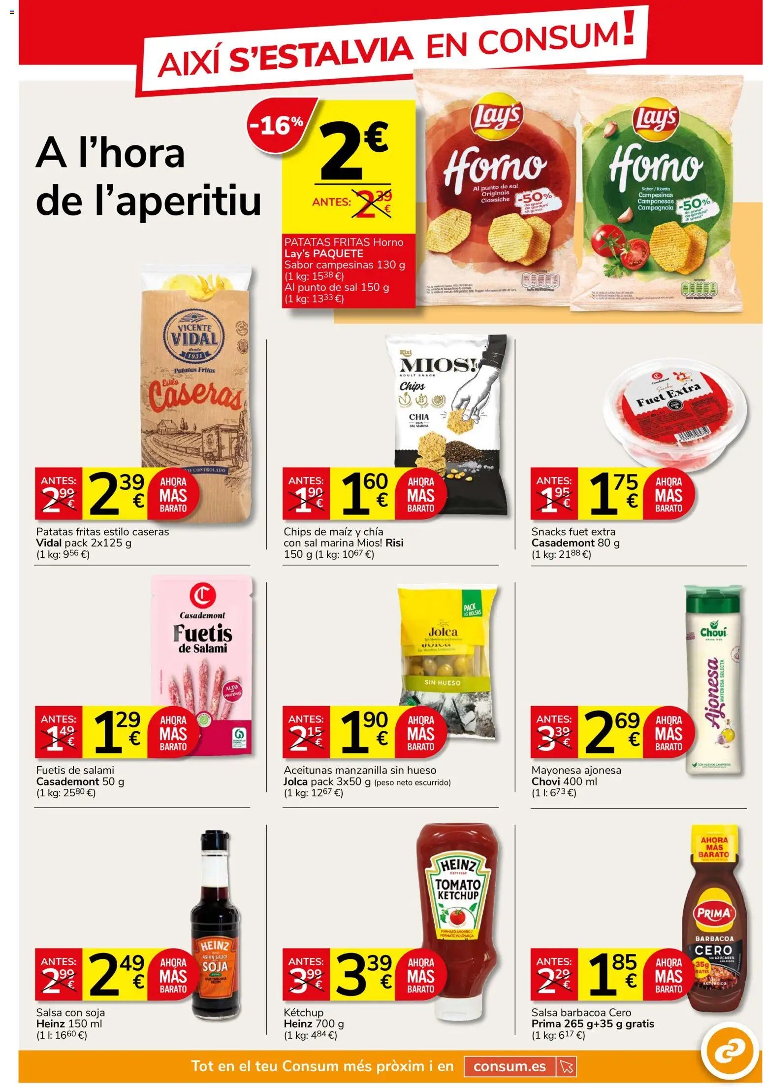 Consum folleto