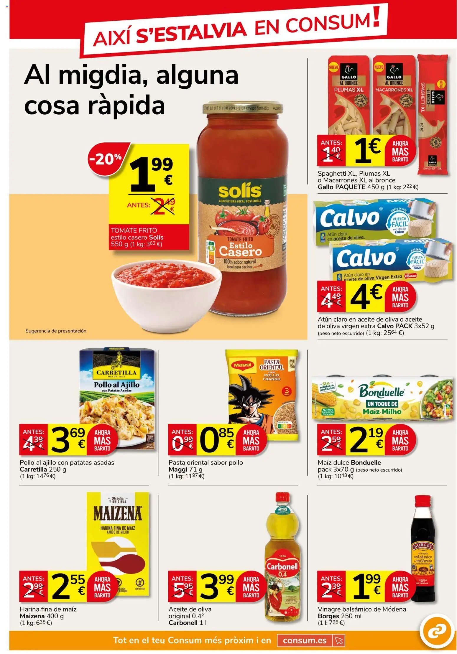 Consum folleto