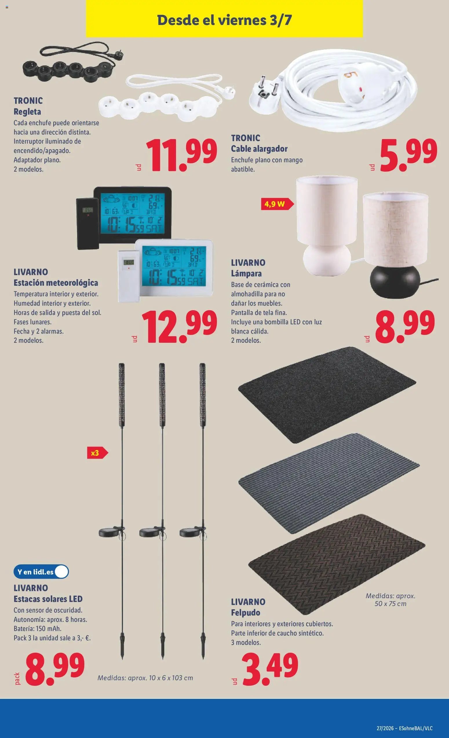 Lidl folleto de bazar