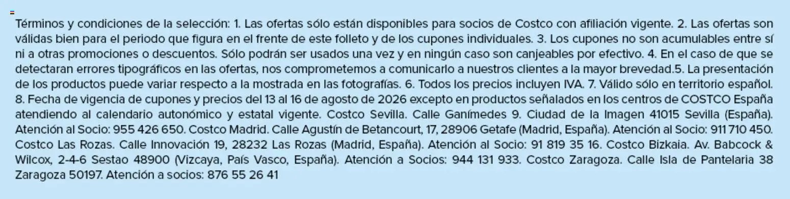 Costco 4 días de descuentos