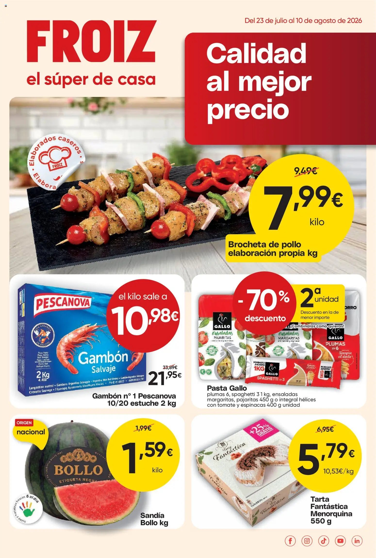 Froiz folleto