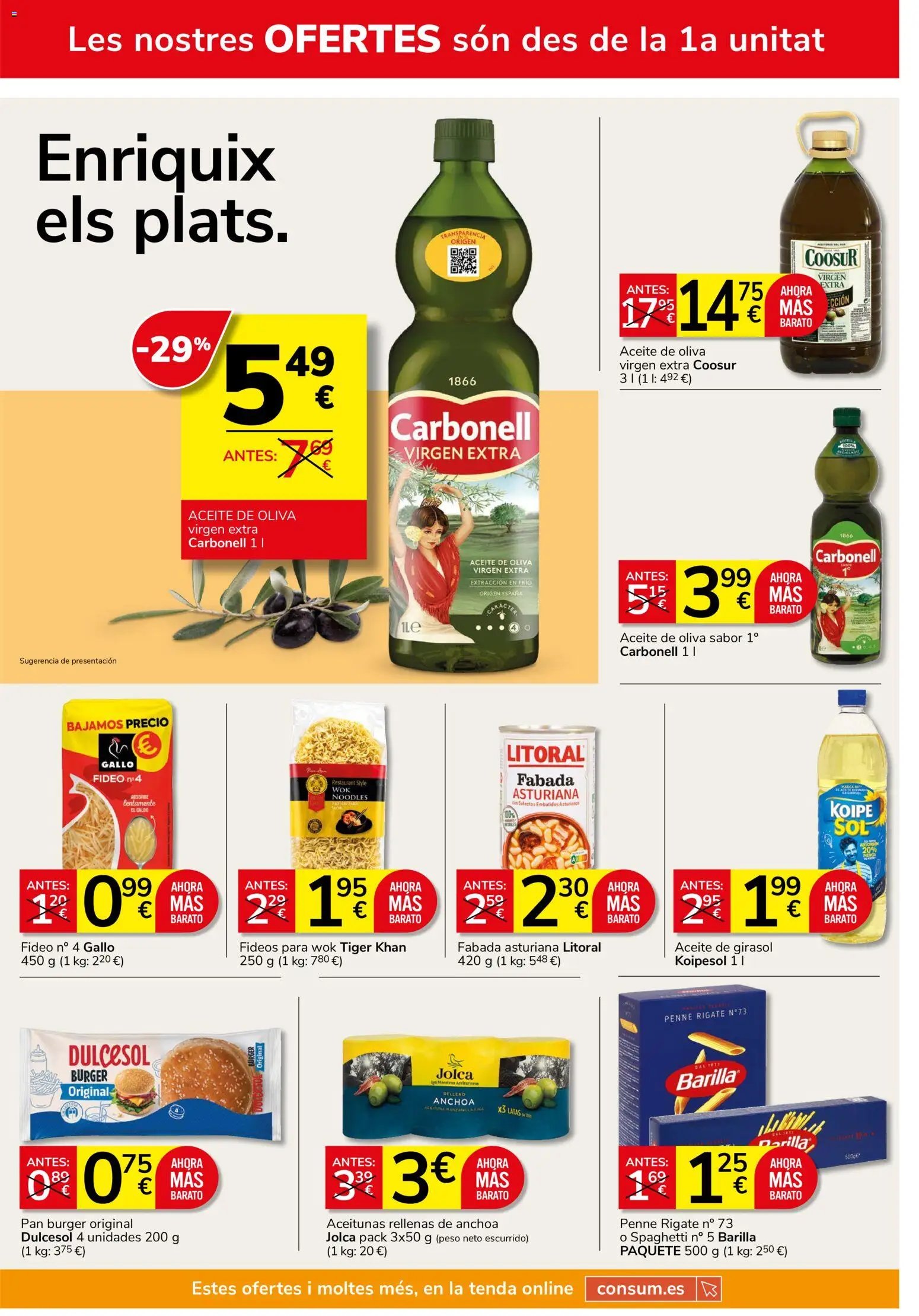 Consum folleto