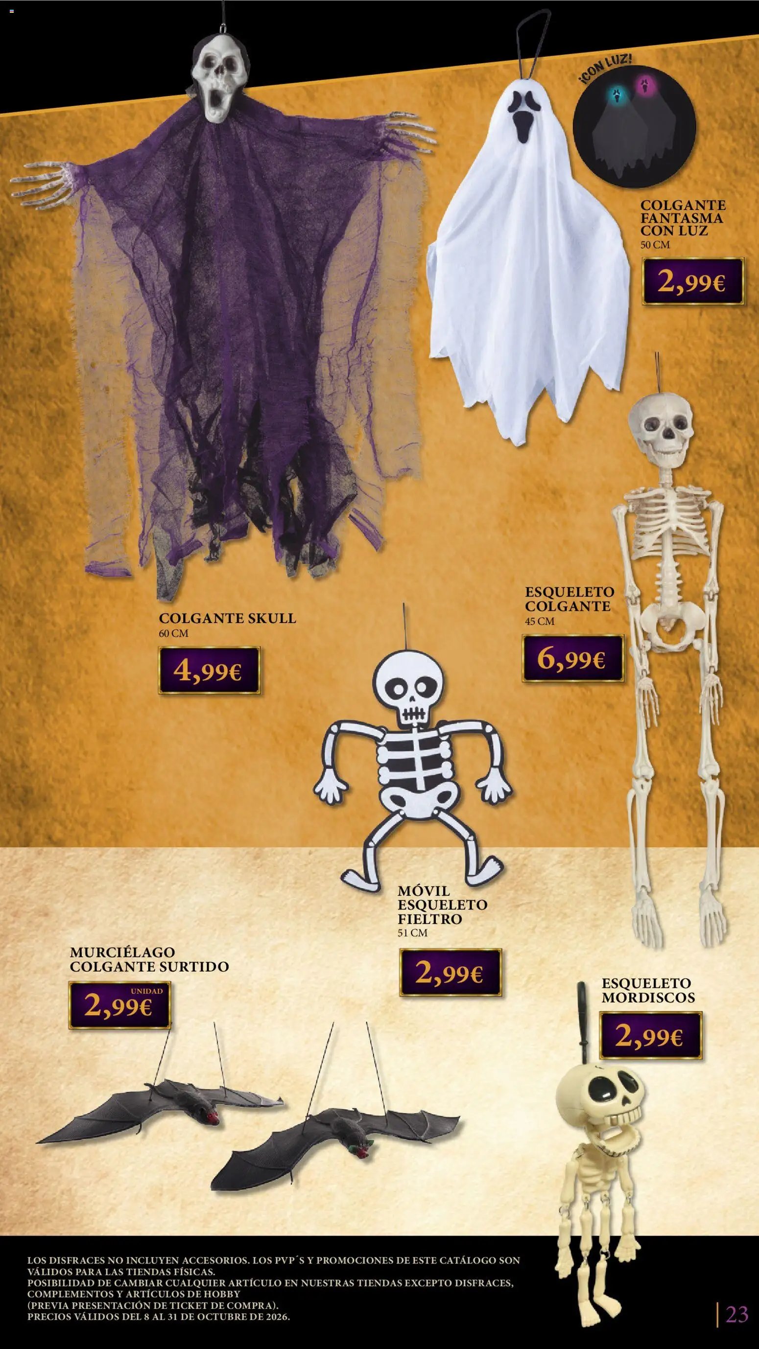 Toy Planet catálogo Disfraces Halloween